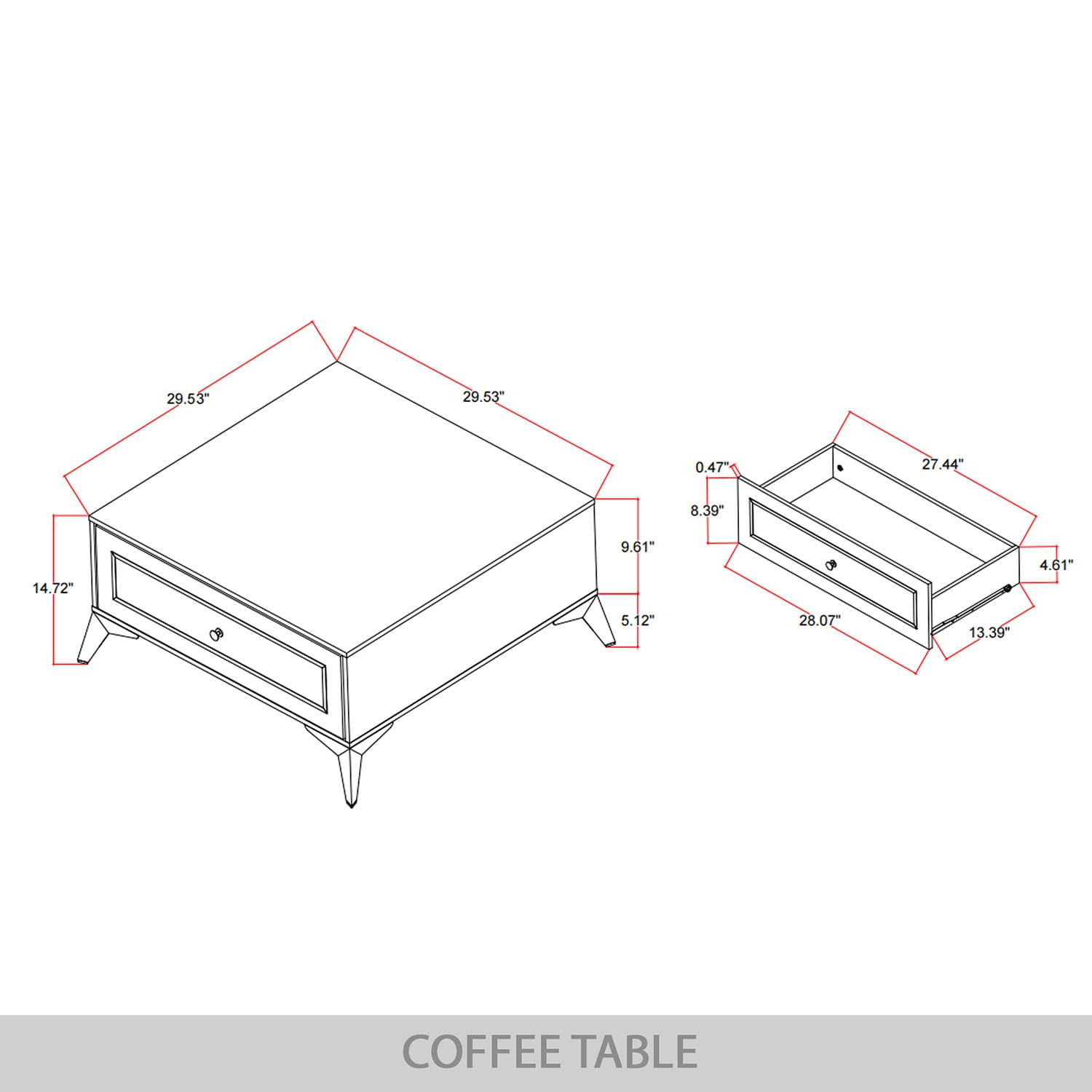 ChaletPosh C90195CT-BK Coffee-Tables - View #10