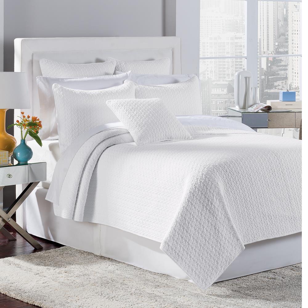 Estate Collection 58101 Tristan 2 -Piece White Twin Quilt Set