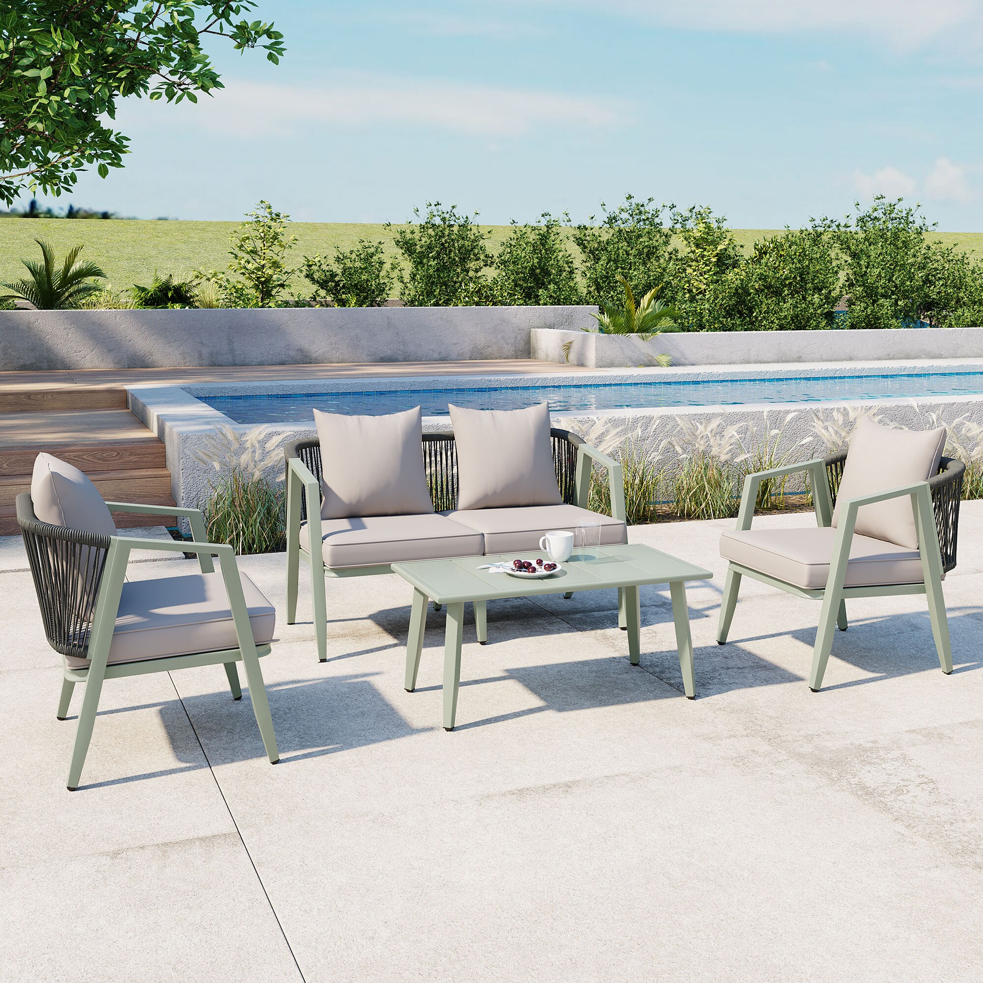 SINOFURN SYA330103BN Patio-Conversation-Sets - View #2