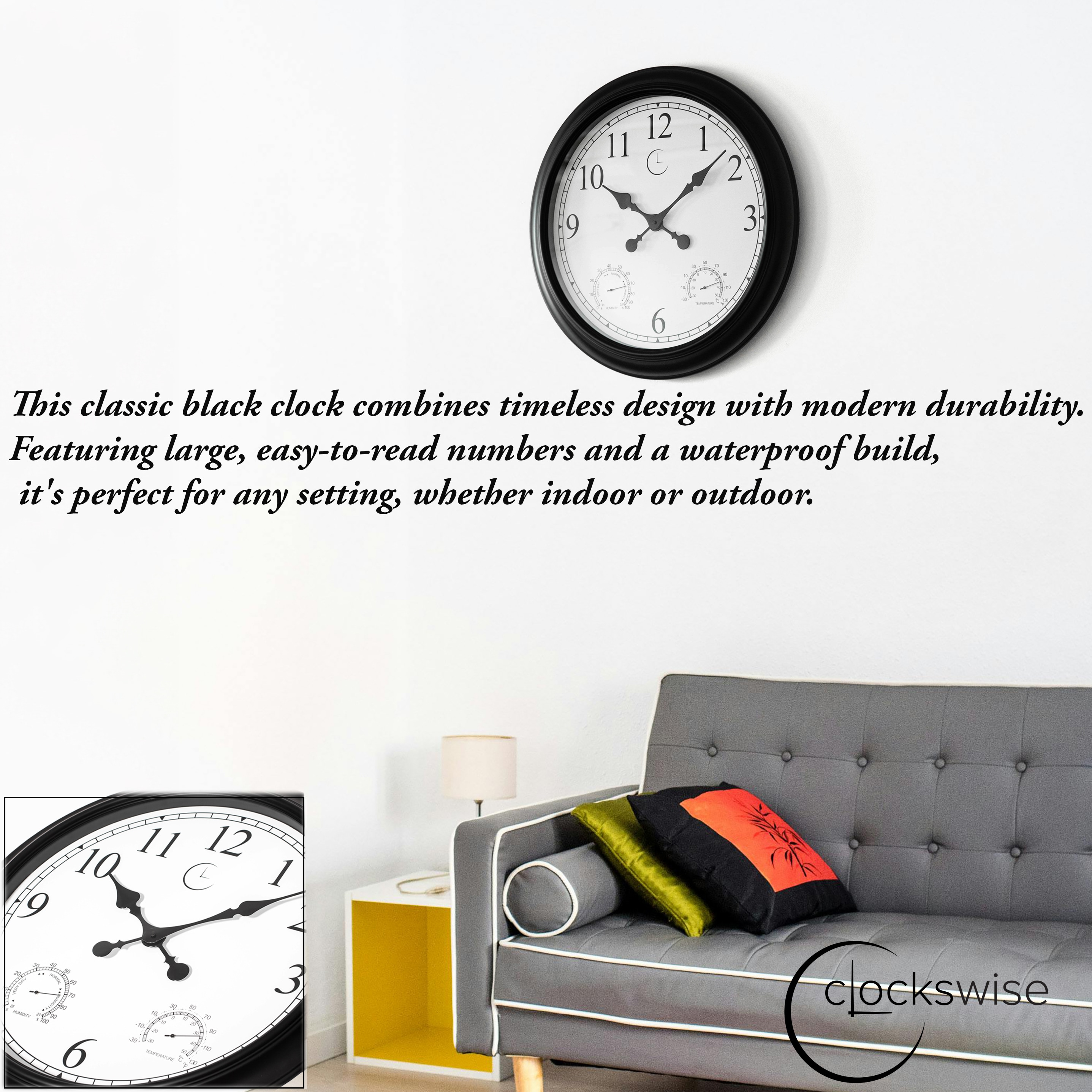 Clockswise QI004731 Indoor-Outdoor-Clocks - View #5