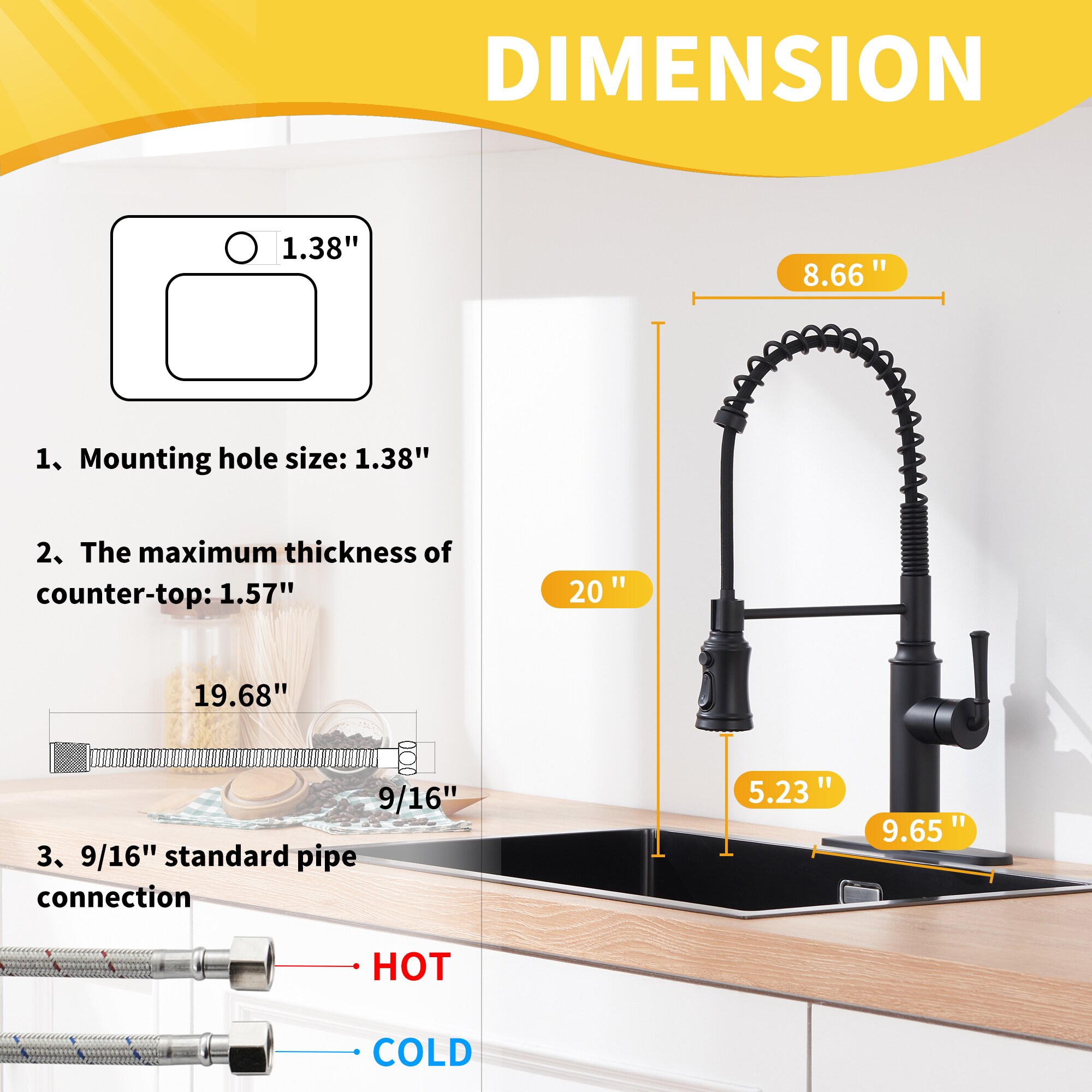 CASAINC CA-YWC995 Kitchen-Faucets - View #6