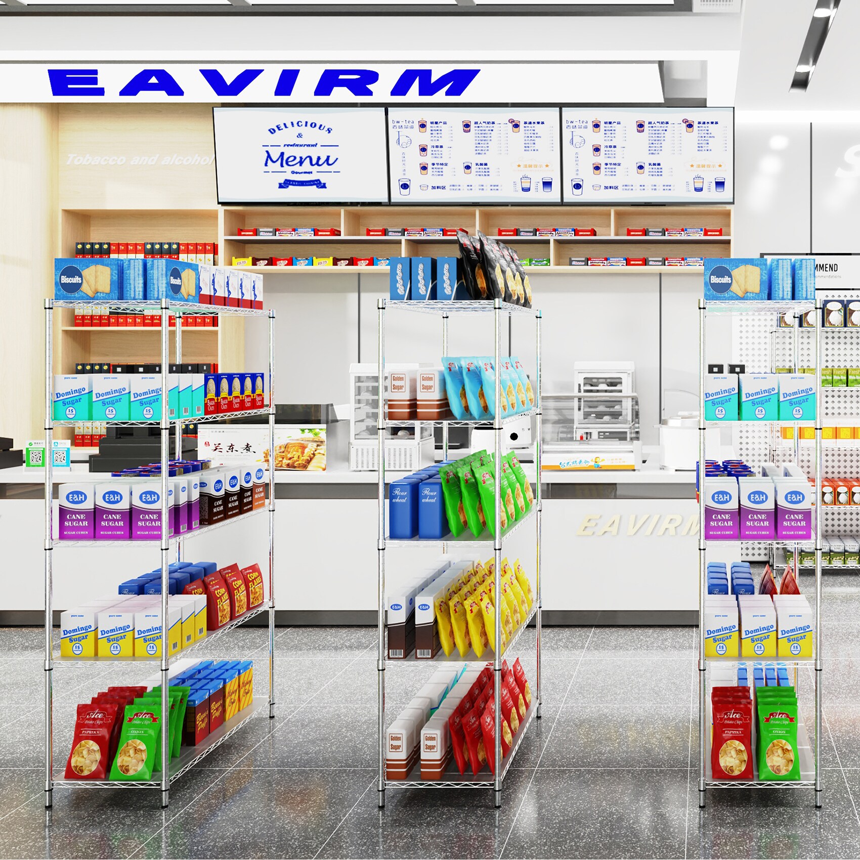 Kahomvis LIKE-QPS4-997 Free-Standing-Shelving - View #8