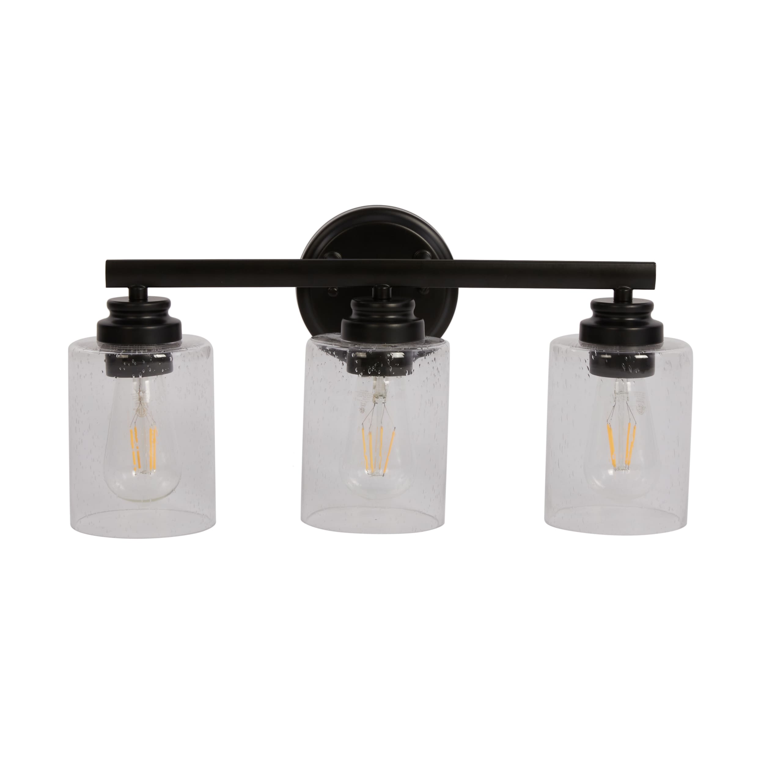 Craftmade 50503-FB Bolden 18-in 3 -Light Black Transitional Vanity light