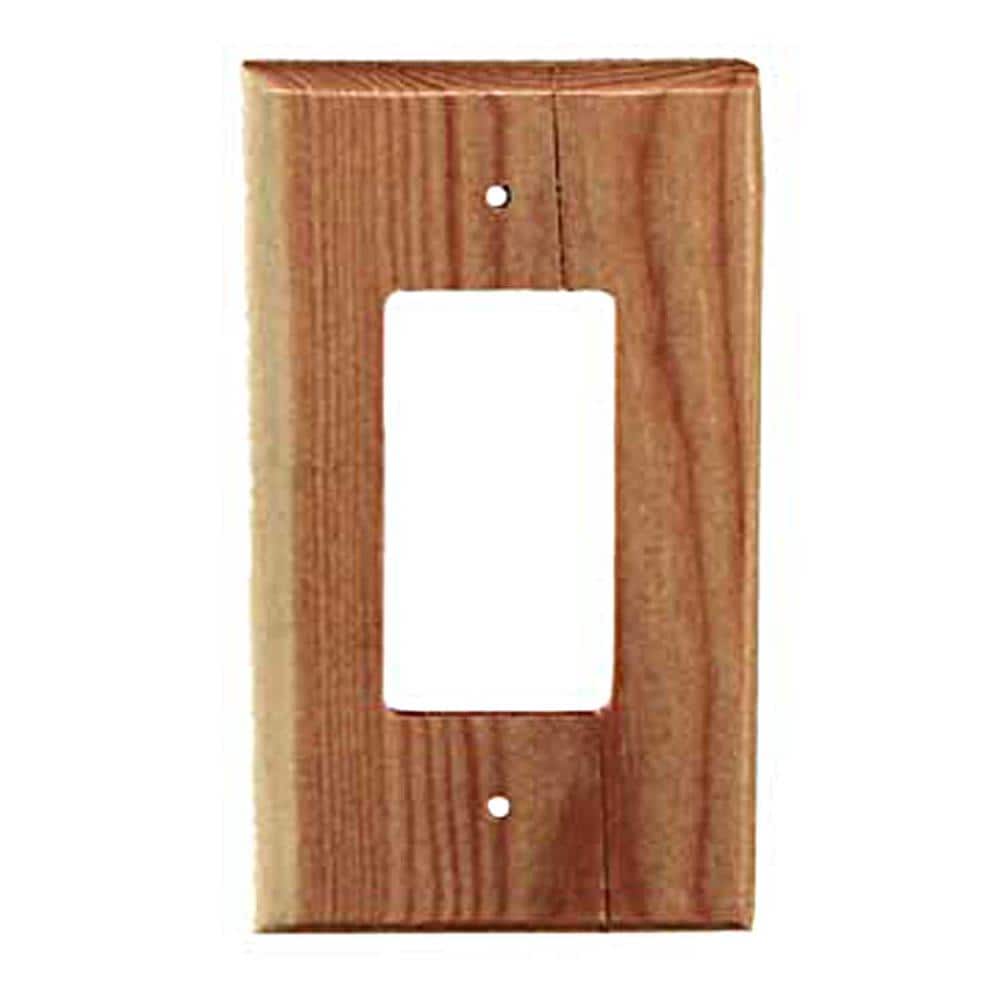 Sierra Lifestyles 682237 1 -Gang Specialty Size Fir Wood Indoor Wall Plate