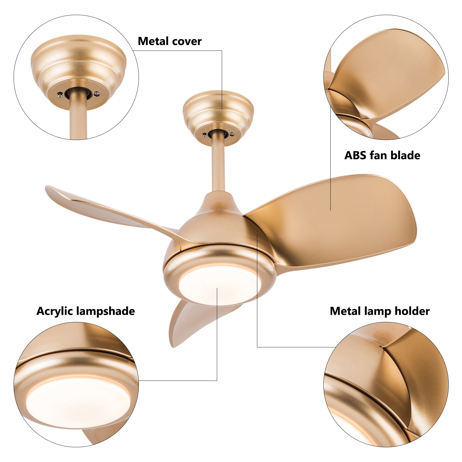 Oukaning JZUCOD-00940099 Ceiling-Fans - View #5