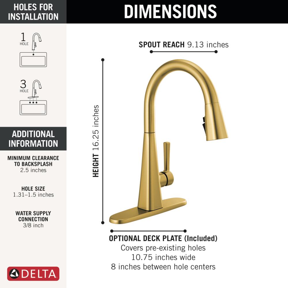 Delta 19802Z-GB-DST Kitchen-Faucets - View #5