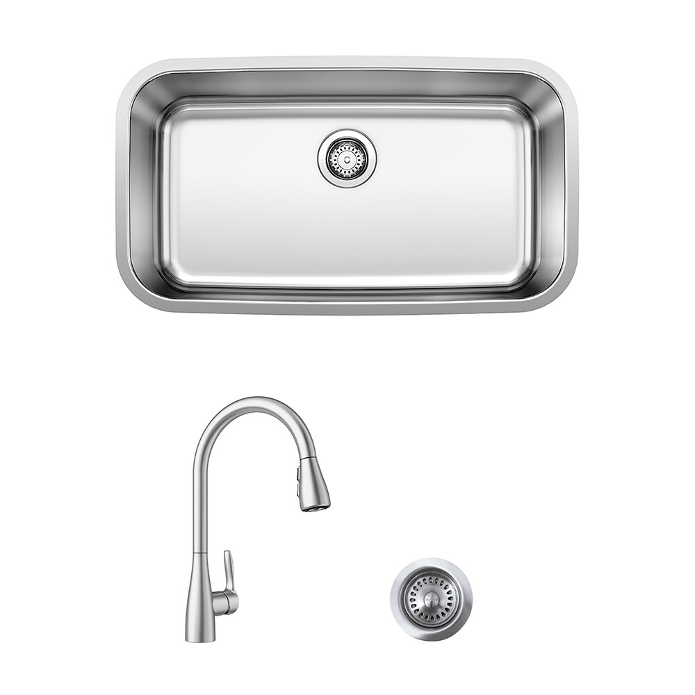 Sunstone B-SK20 Over/Under 20 x 12 Height Single Basin Sink with Cover