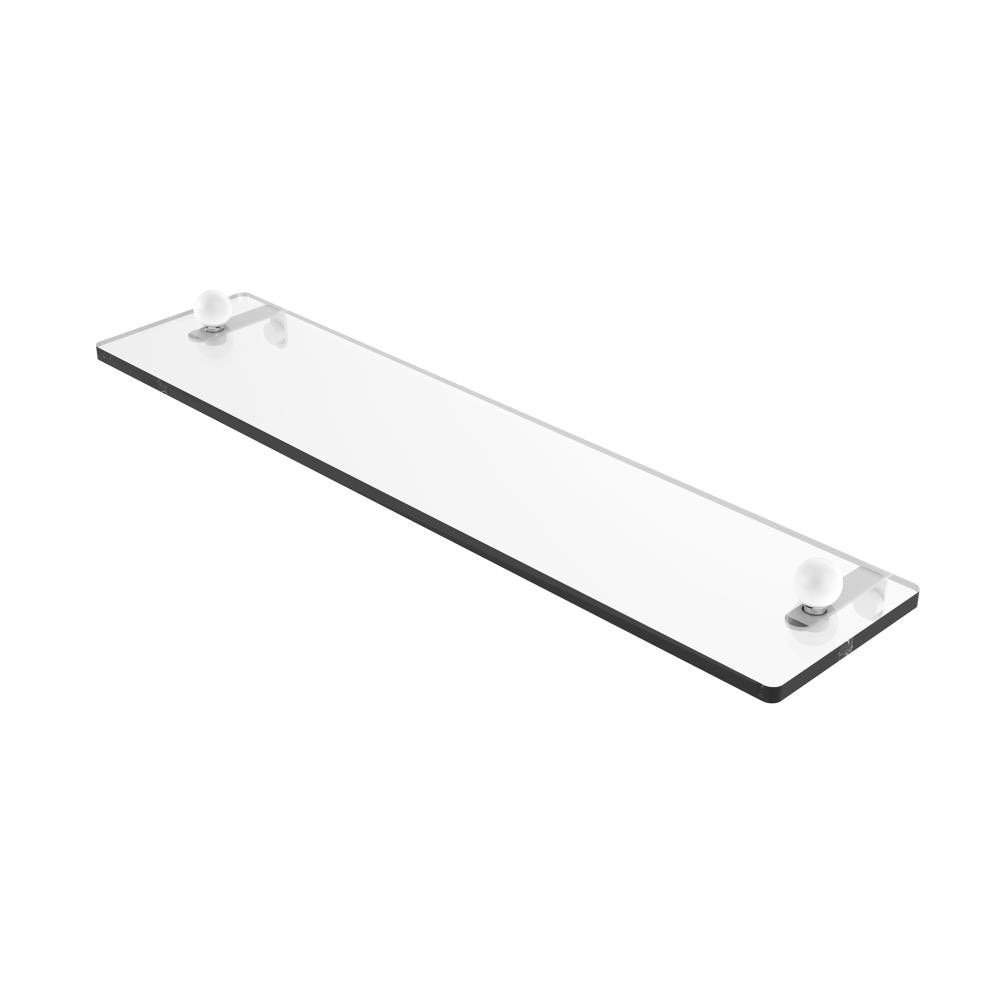 Allied Brass PR-1/22-WHM Prestige Regal Matte White Wall mount Bathroom Shelf ( 22-in x 3-in x 5-in )