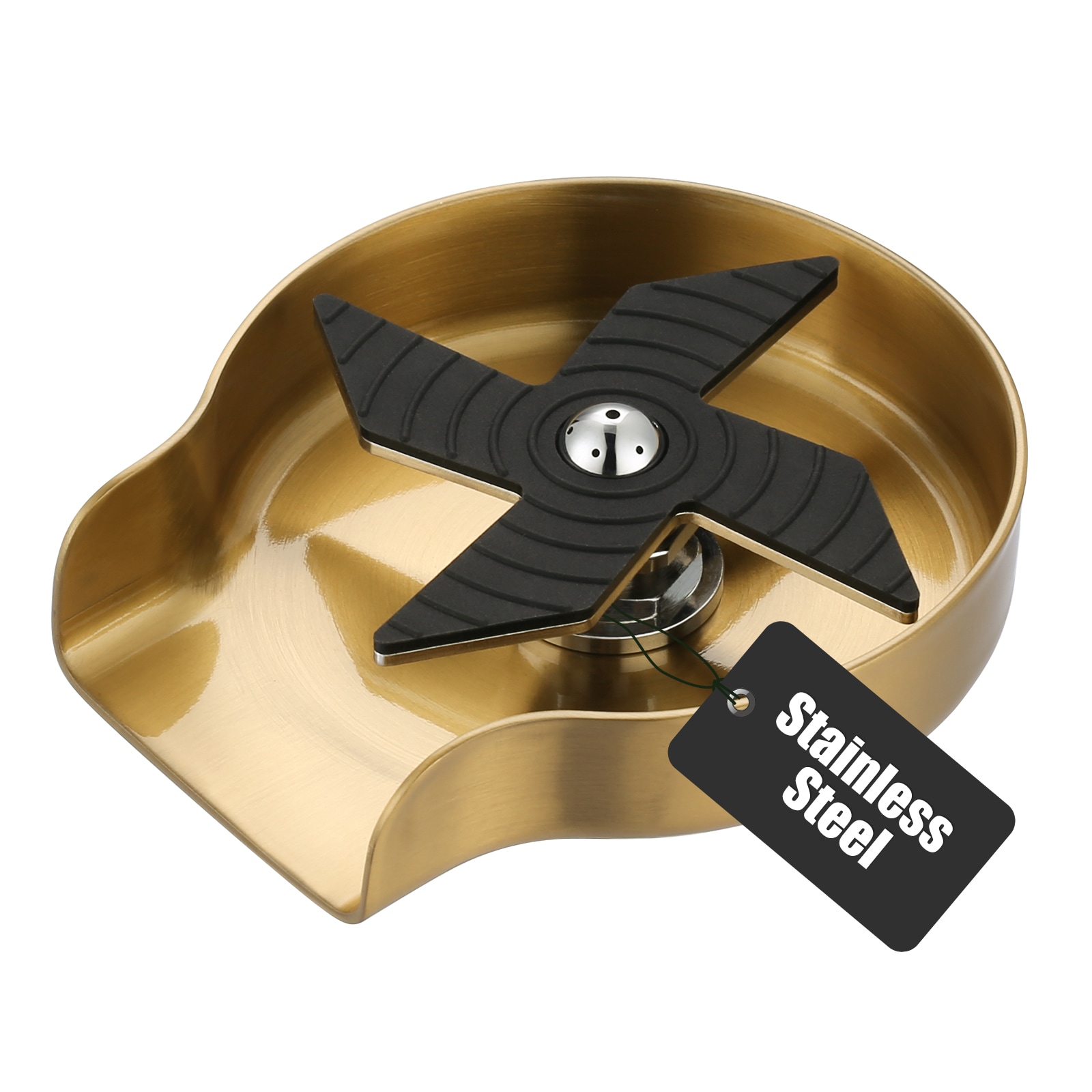 WOWOW K1012G Gold Faucet Glass Rinser