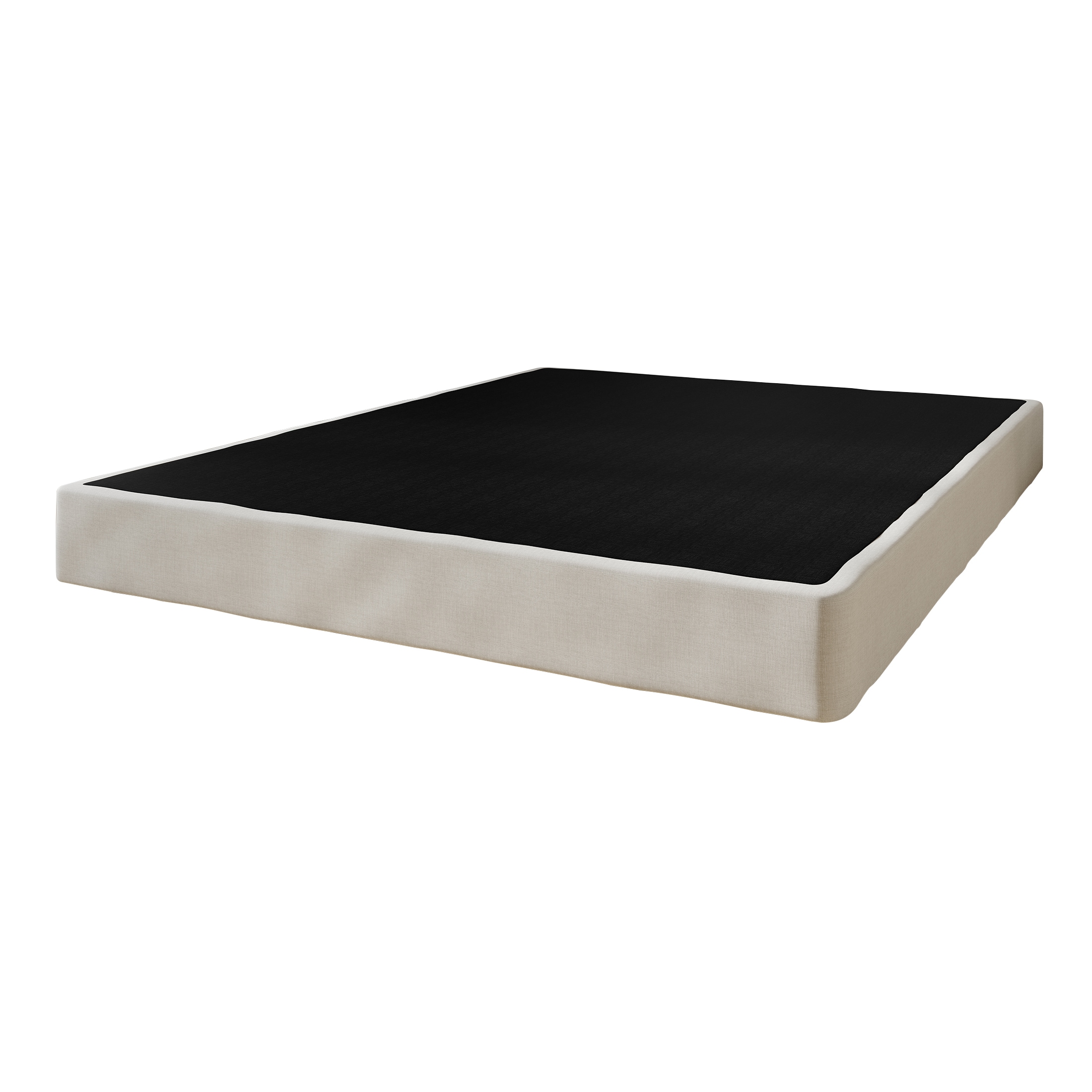 CasePiece 5" Twin Wooden Box Spring in Warm Gray Linen