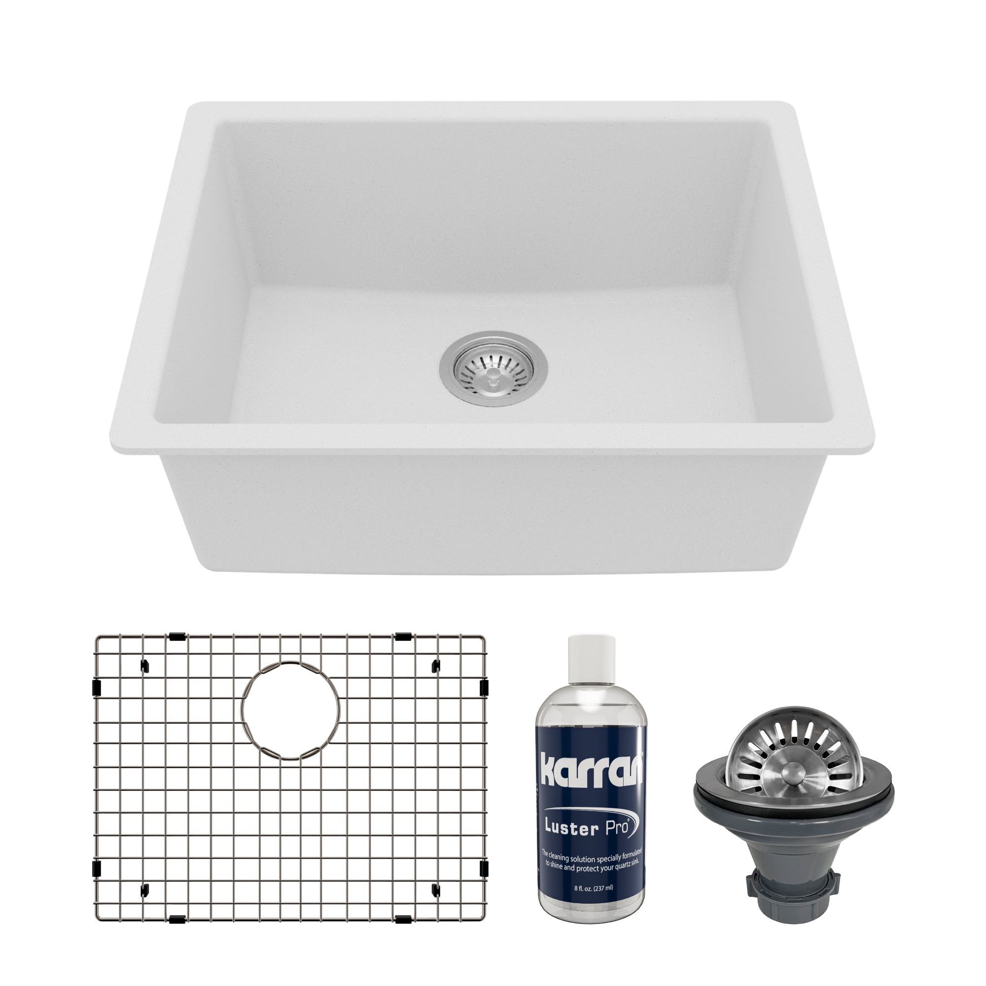 Karran QU-820-WH-PK1 Kitchen-Sinks - View #2