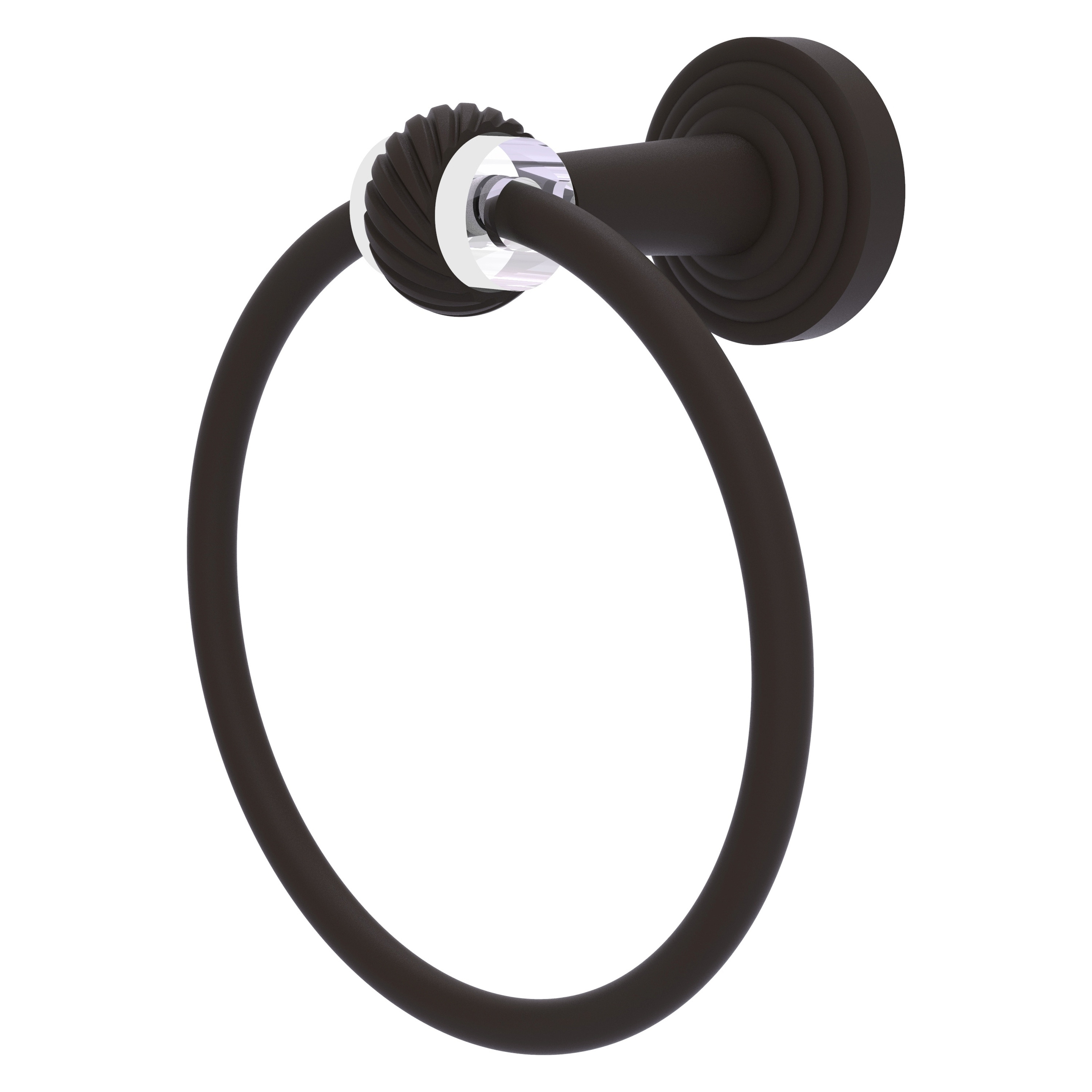 Allied Brass PB-16T-ORB Pacific Beach Oil-rubbed bronze Wall mount Single Towel Ring