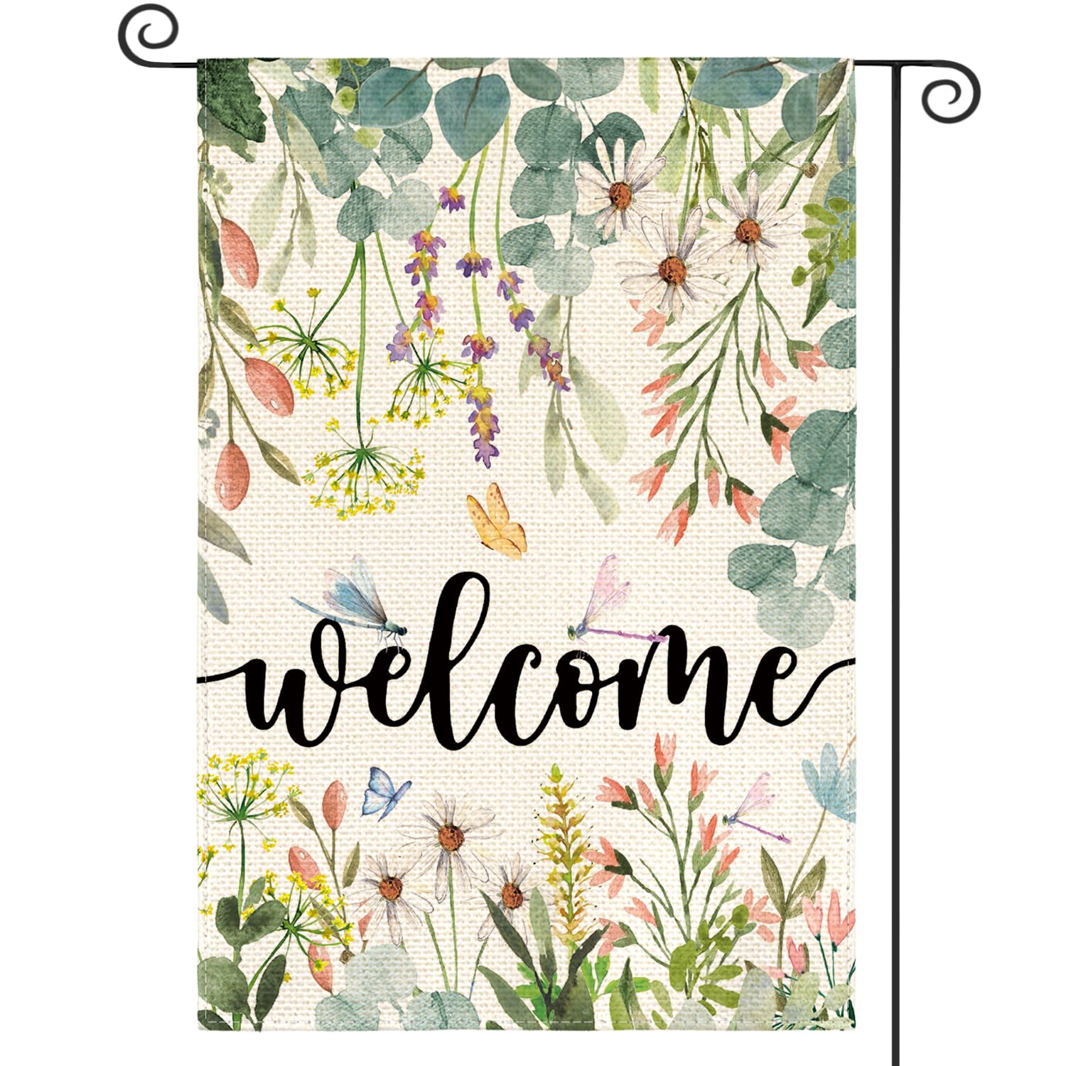 CYIKE Spring Daisy Flowers Garden Flag Double Sided 12 x 18 Inch ...