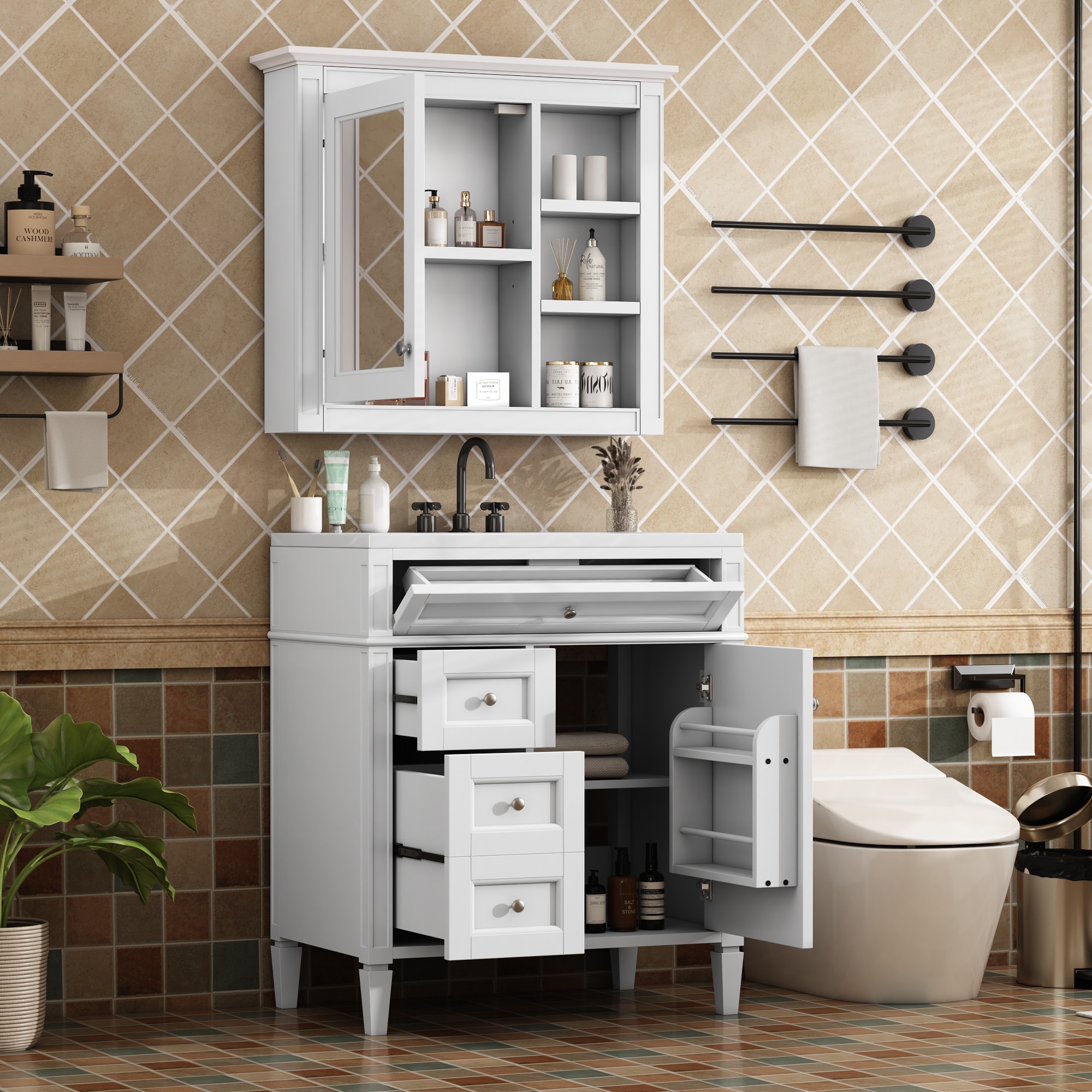 CASAINC CA-MR126AAK Bath-Vanity-Combo - View #2