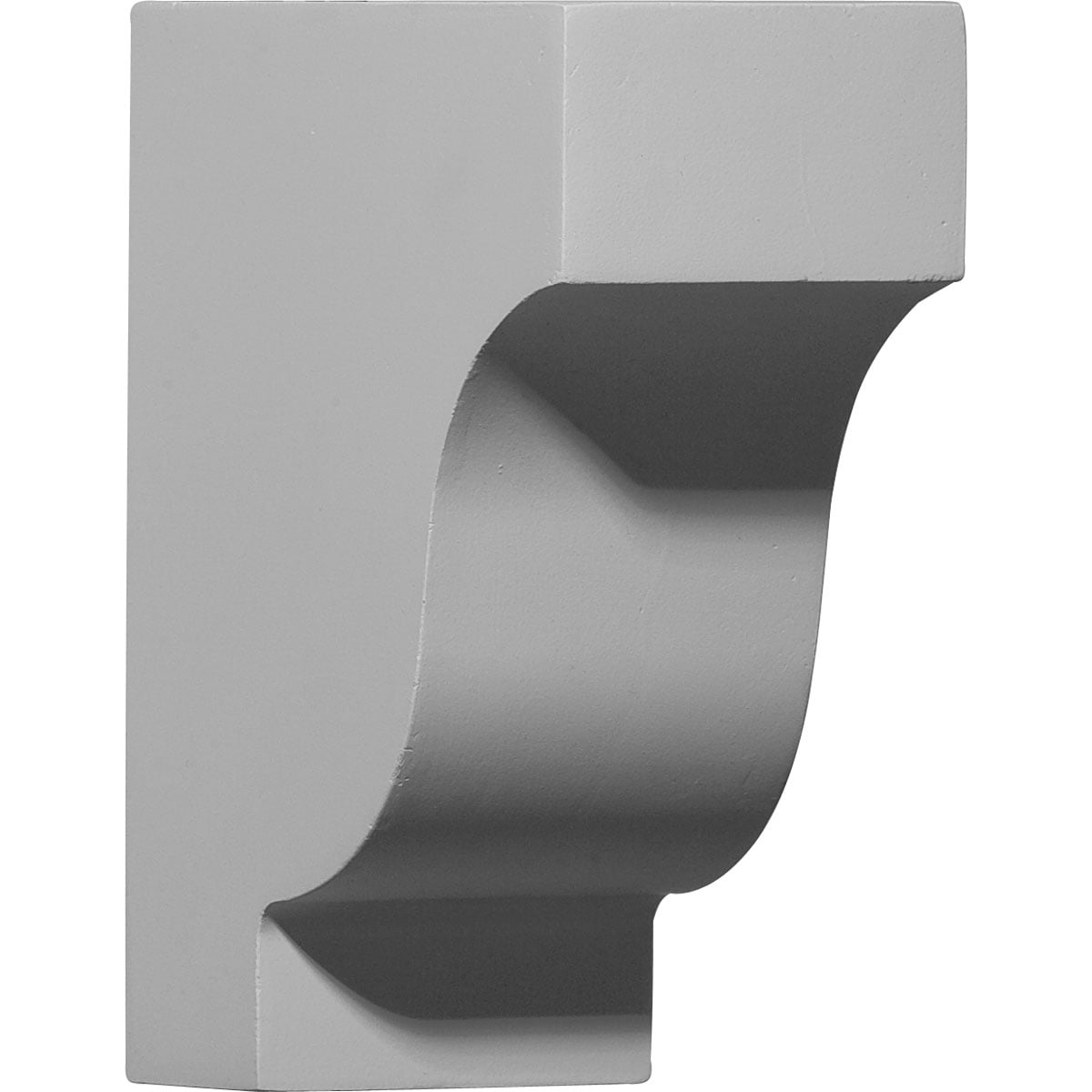 Ekena Millwork COR05X02X07TR 2.875-in x 5.875-in x 7.25-in Primed White Urethane Paintable Corbel
