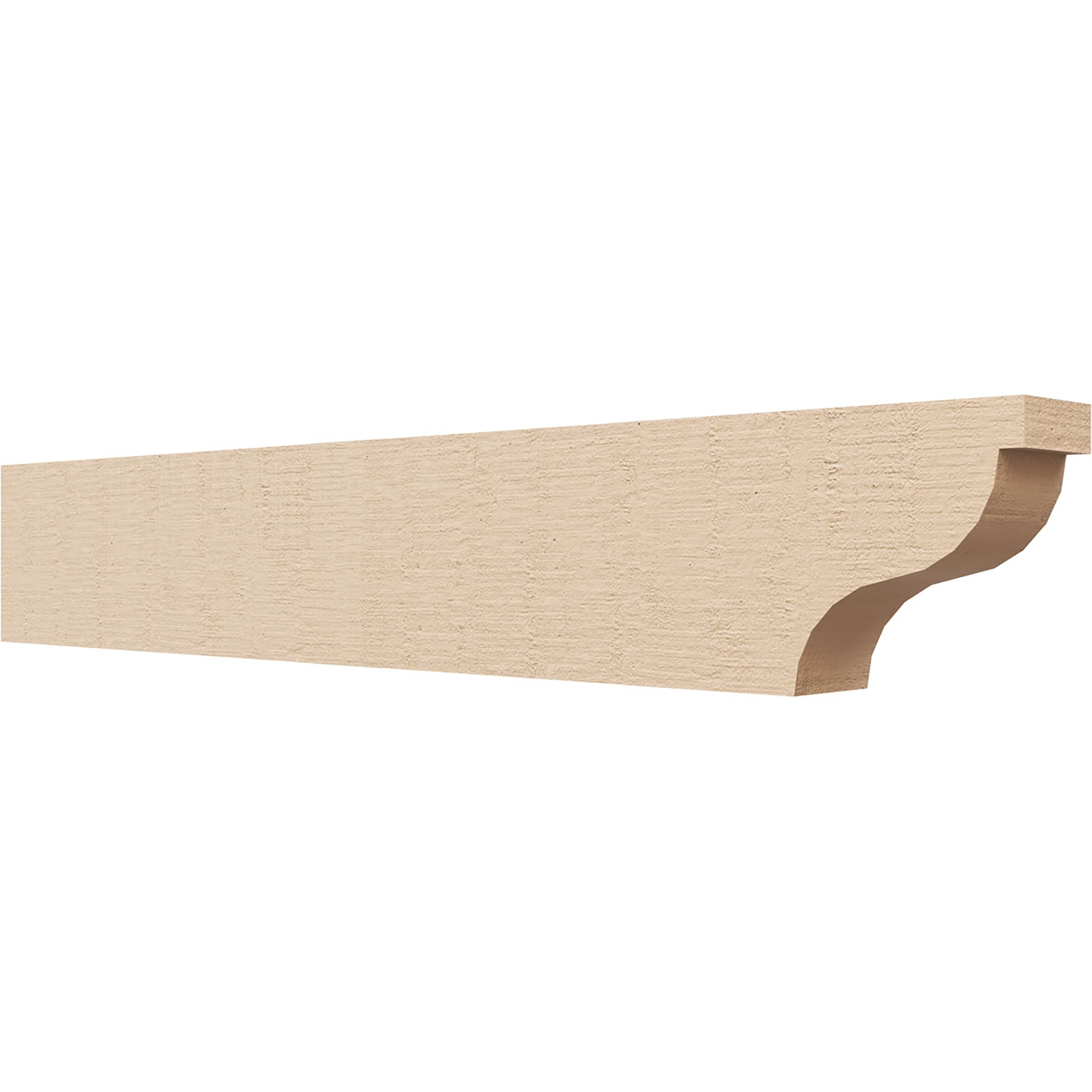 Ekena Millwork RFTU02X04X24GARRCPR Garner Woodgrain 2-in x 4-in x 24-in Brown Urethane Standard bracket