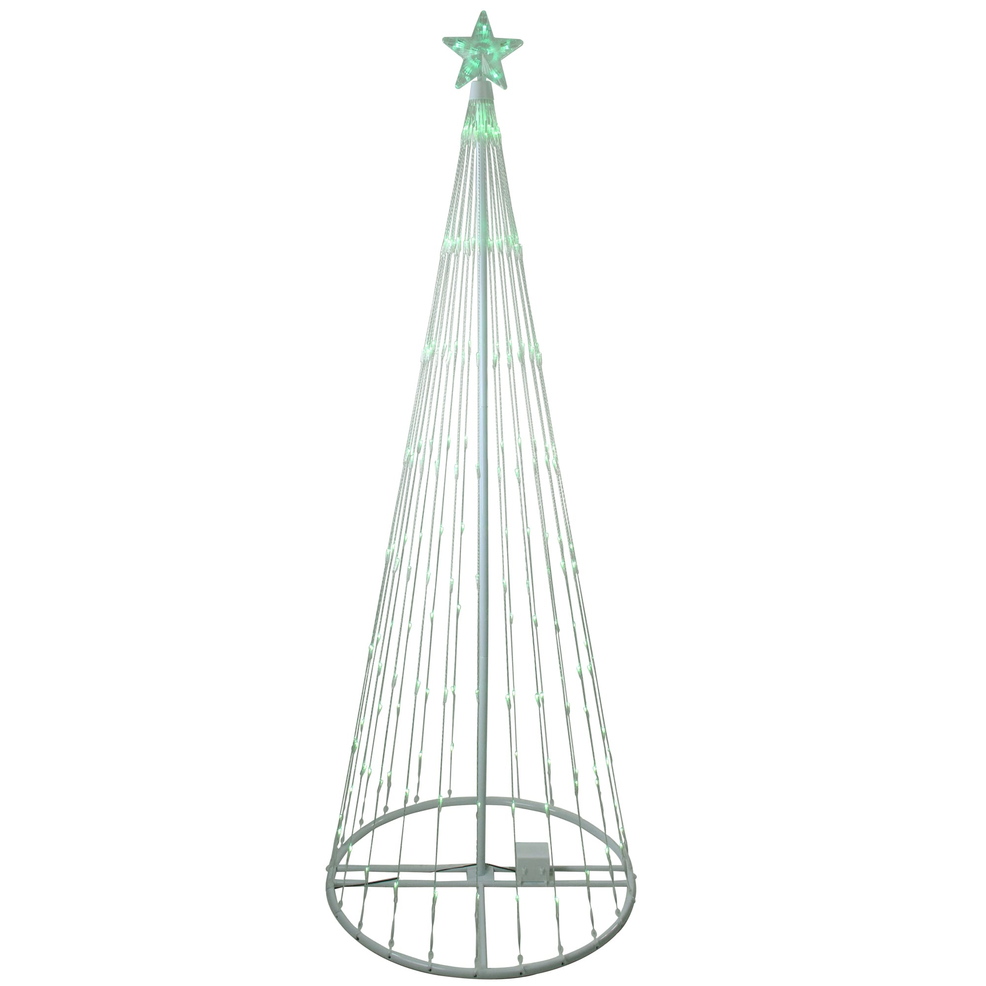 Northlight 32912679 108-in Freestanding Christmas tree Light with Green LED Lights