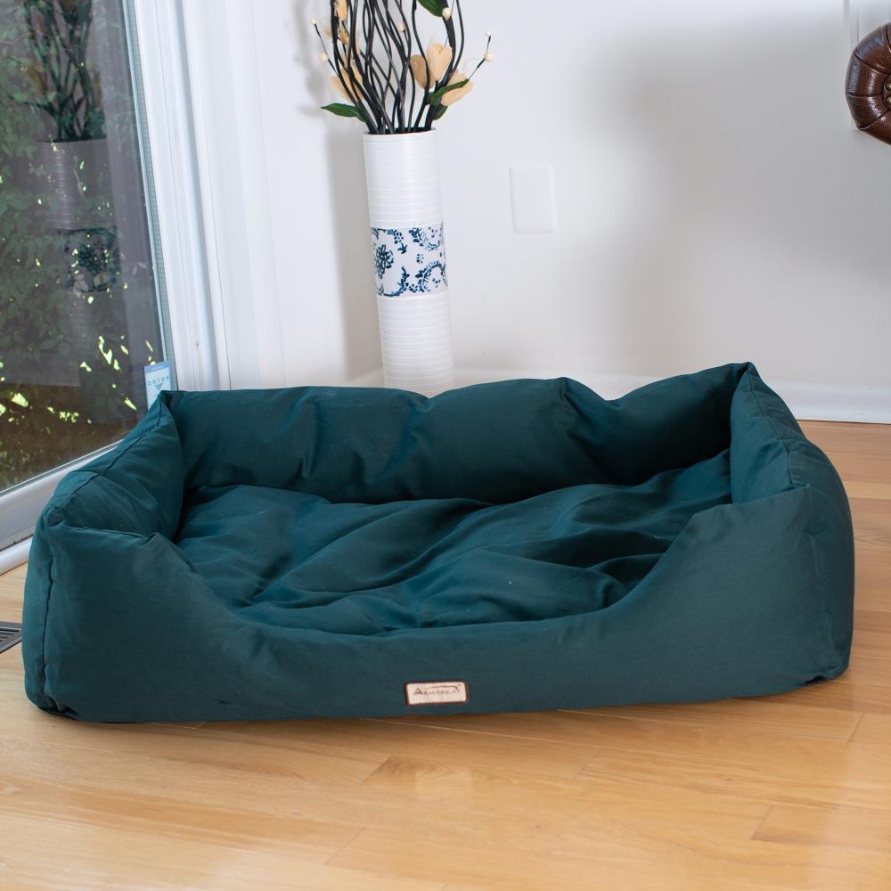 Armarkat Laurel Green Canvas Rectangular Dog Bed (For Medium) in the ...