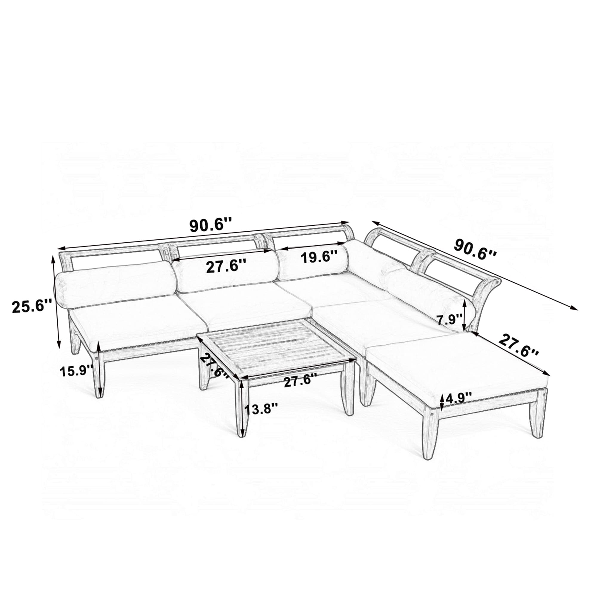 SINOFURN SYA380177BN Patio-Sofas-Daybeds - View #16