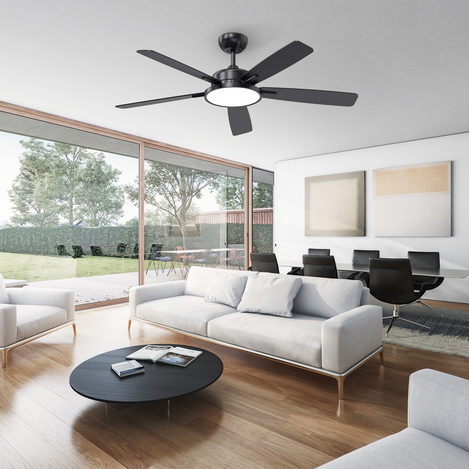 TALOYA TLY52-BK-5D-T5 Ceiling-Fans - View #8