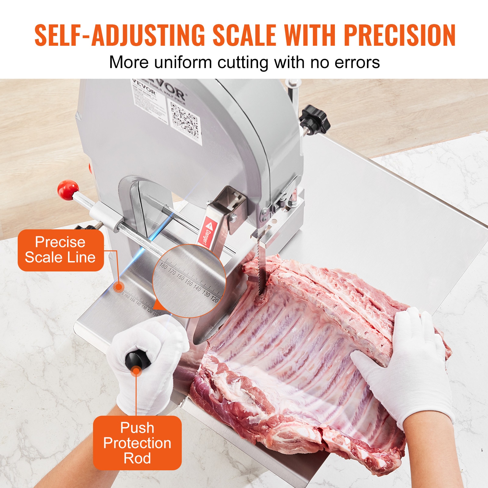 VEVOR 10 inch Electric Meat Slicer for Frozen Meat VEVOR