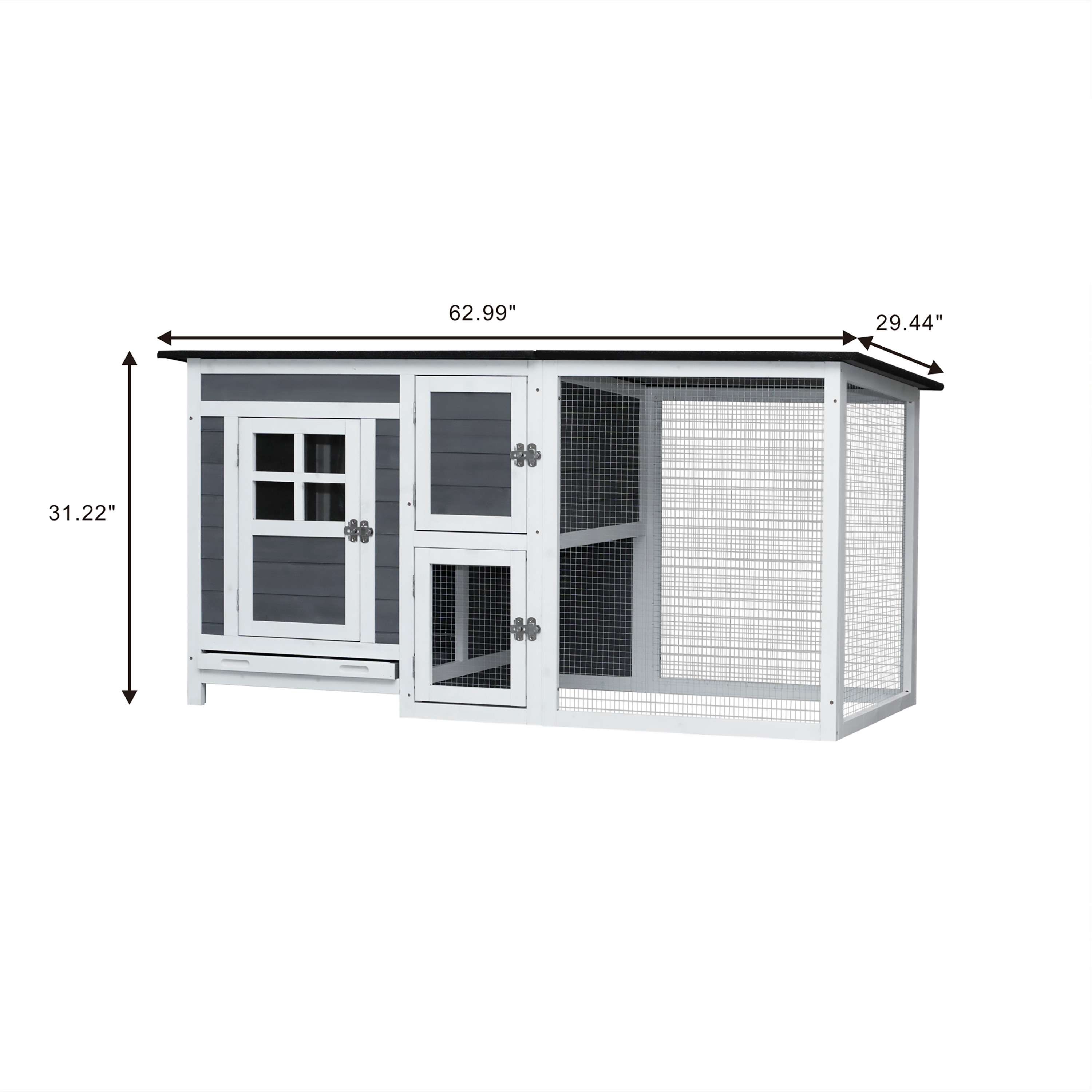 Forclover CJW-PH1005 Chicken-Coops-Rabbit-Hutches - View #2