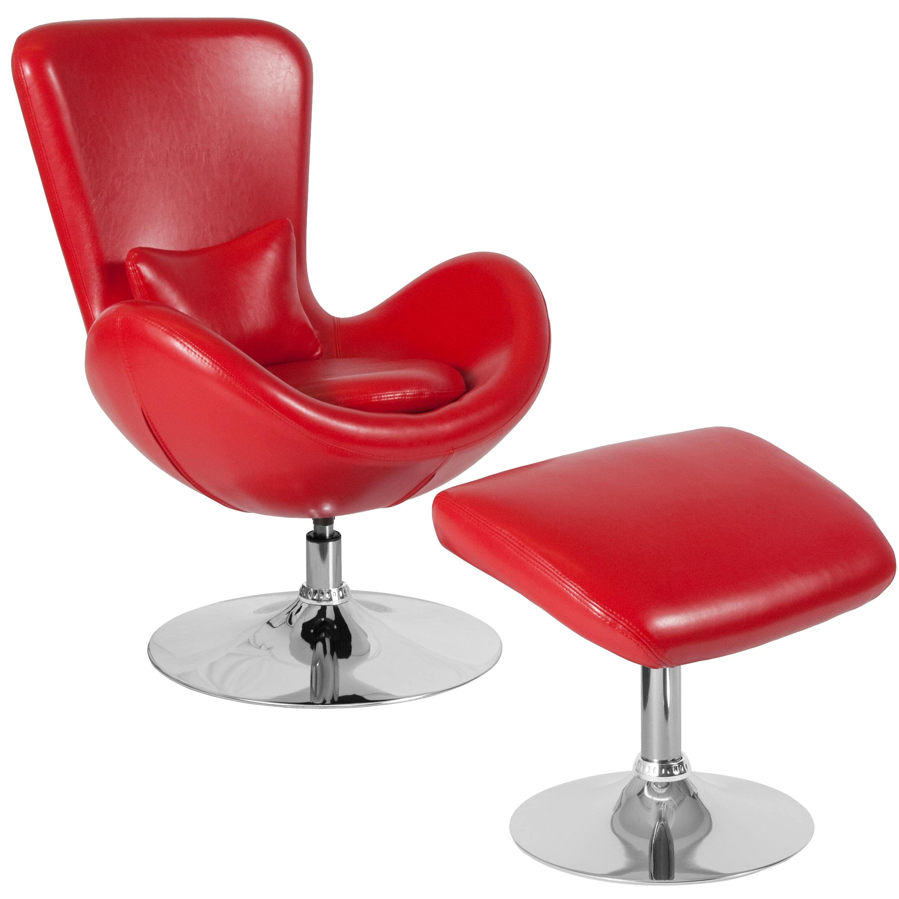 red leather chair modern