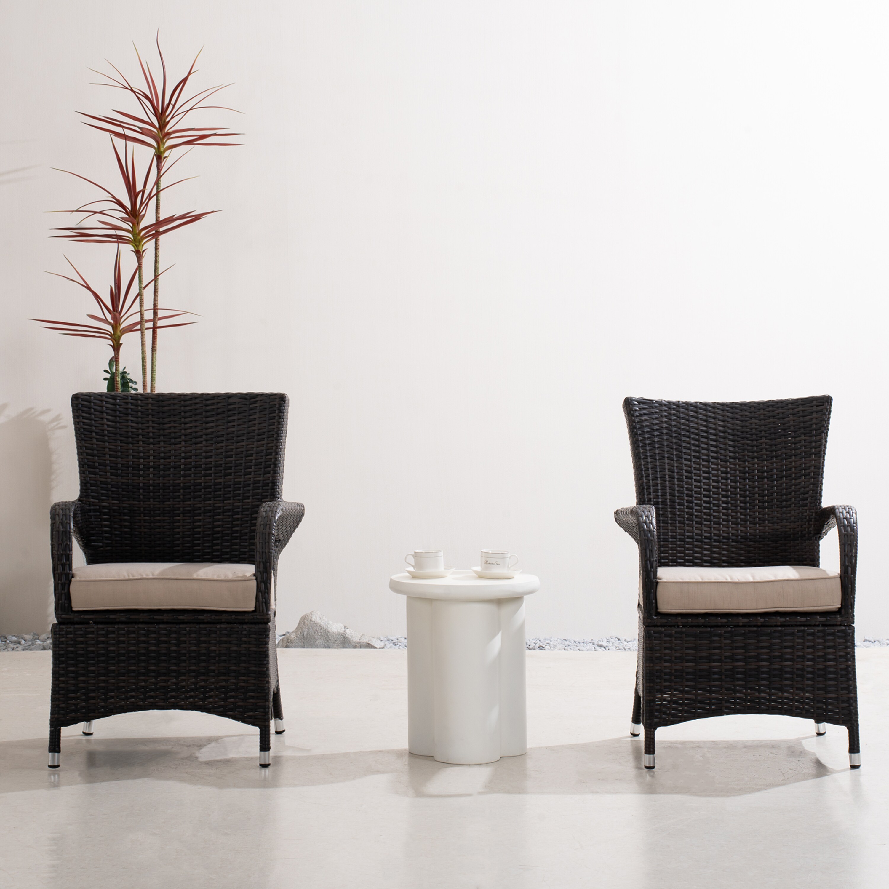 Direct Wicker DWT-1122BR&154STCR Patio-Conversation-Sets - View #4