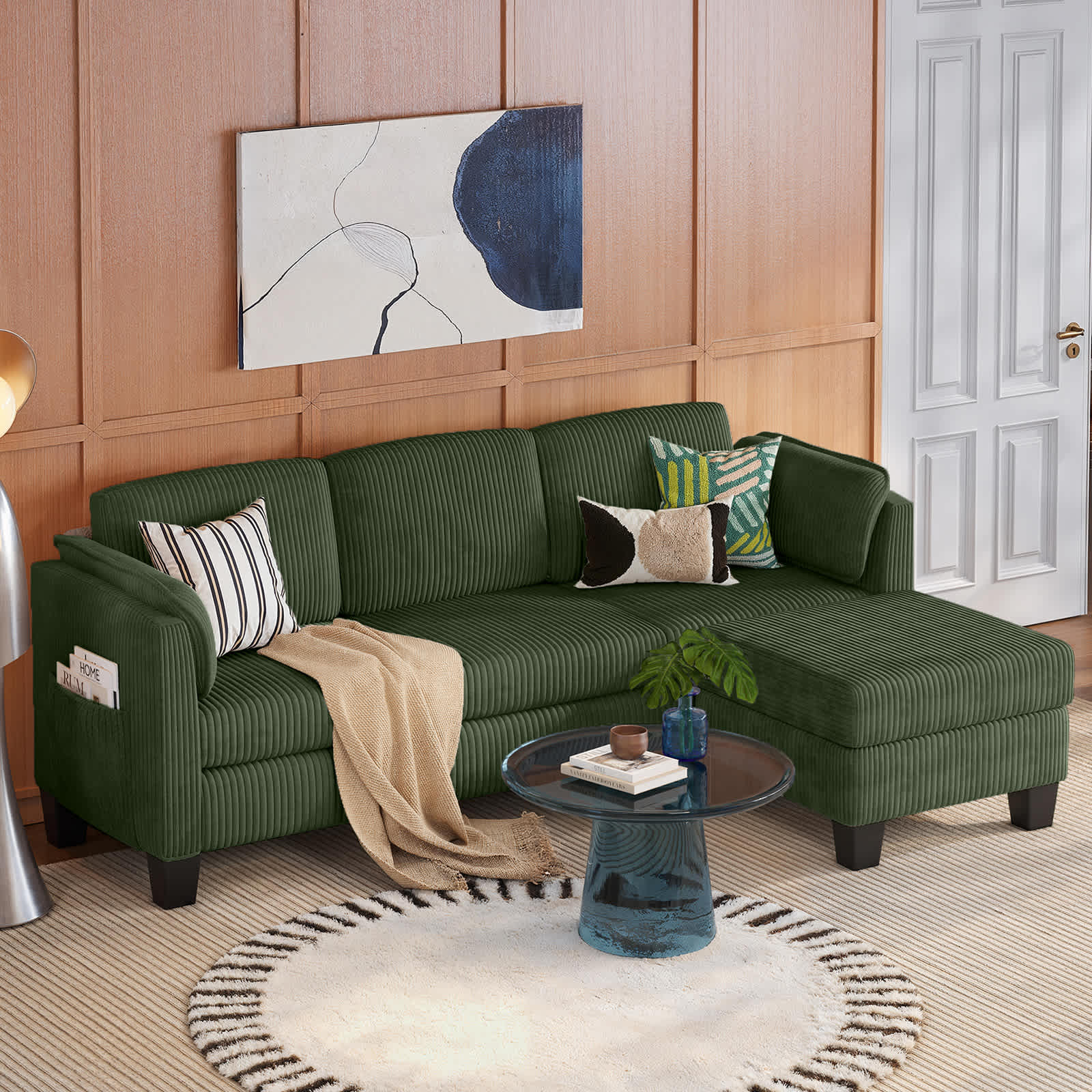 Bestier LOW-L515217A-GRE Sofas-Loveseats - View #2