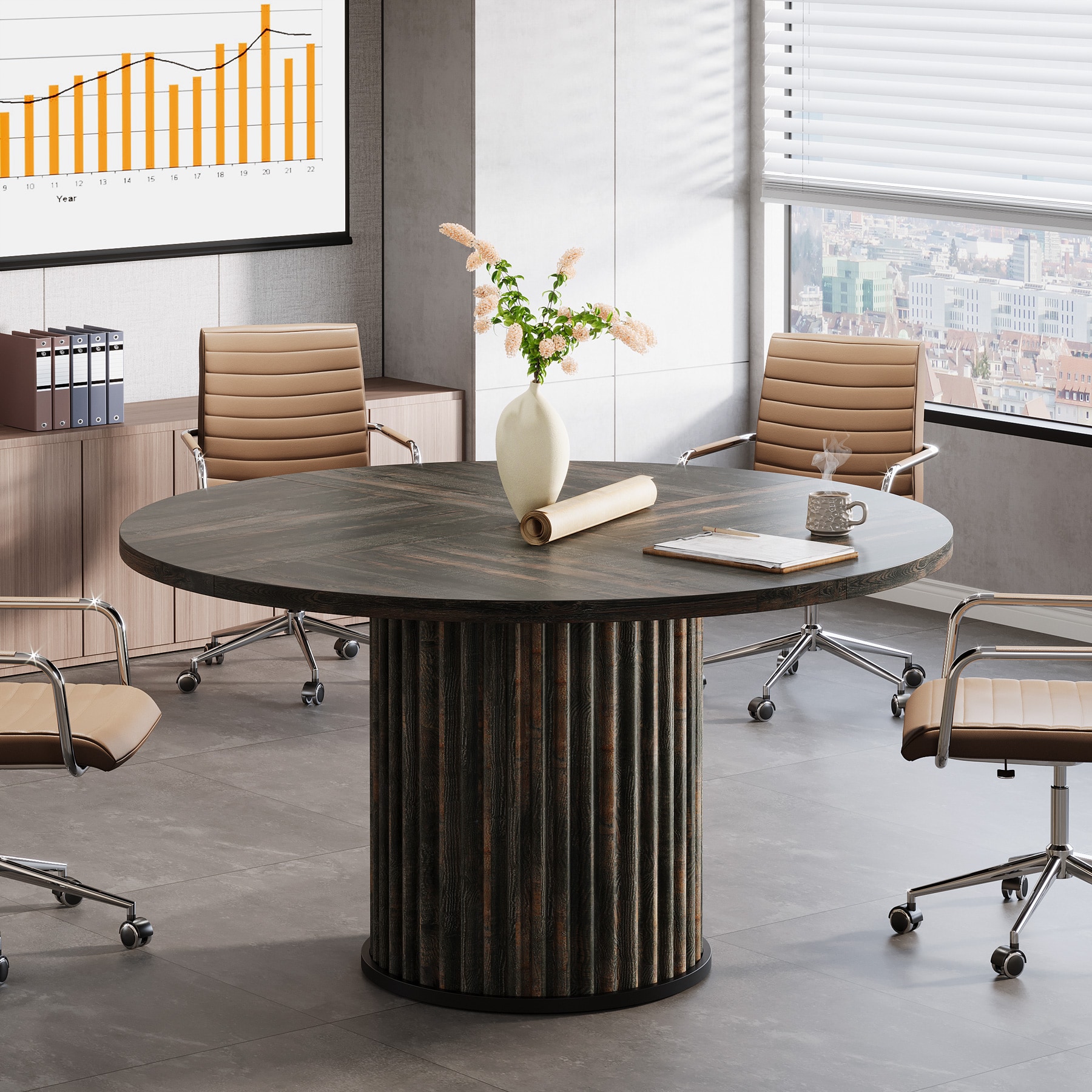 Tribesigns LWOYJL-1176YY Office-Tables - View #3