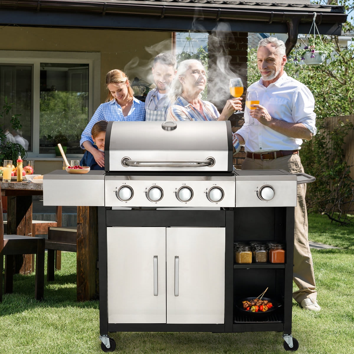 U-HOMY LY-198BK-OT Gas-Grill - View #6