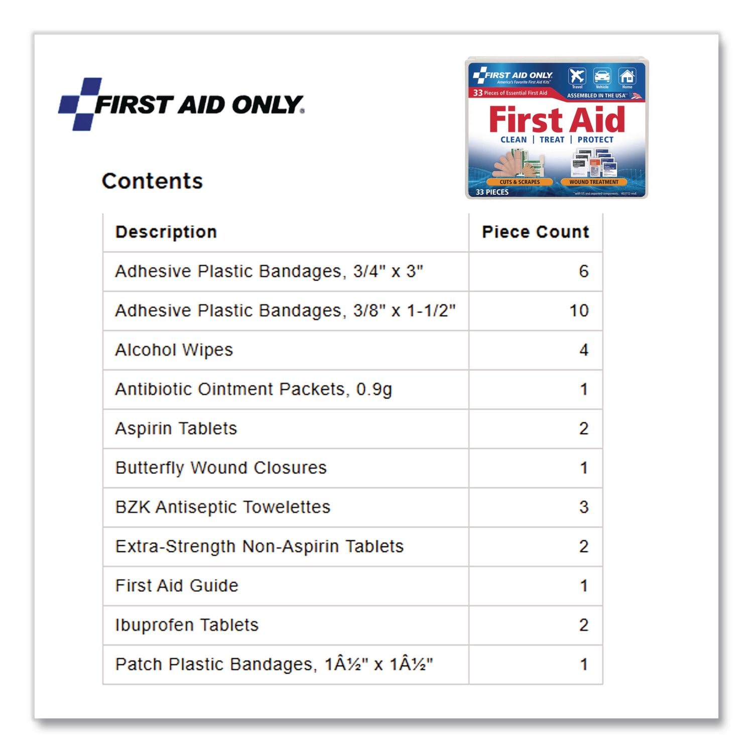First Aid Only FAO-112 First-Aid-Kits - View #5