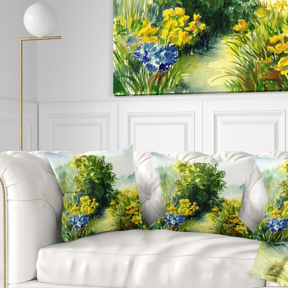 Designart CU6242-18-18 18-in x 18-in Green Indoor Decorative Pillow