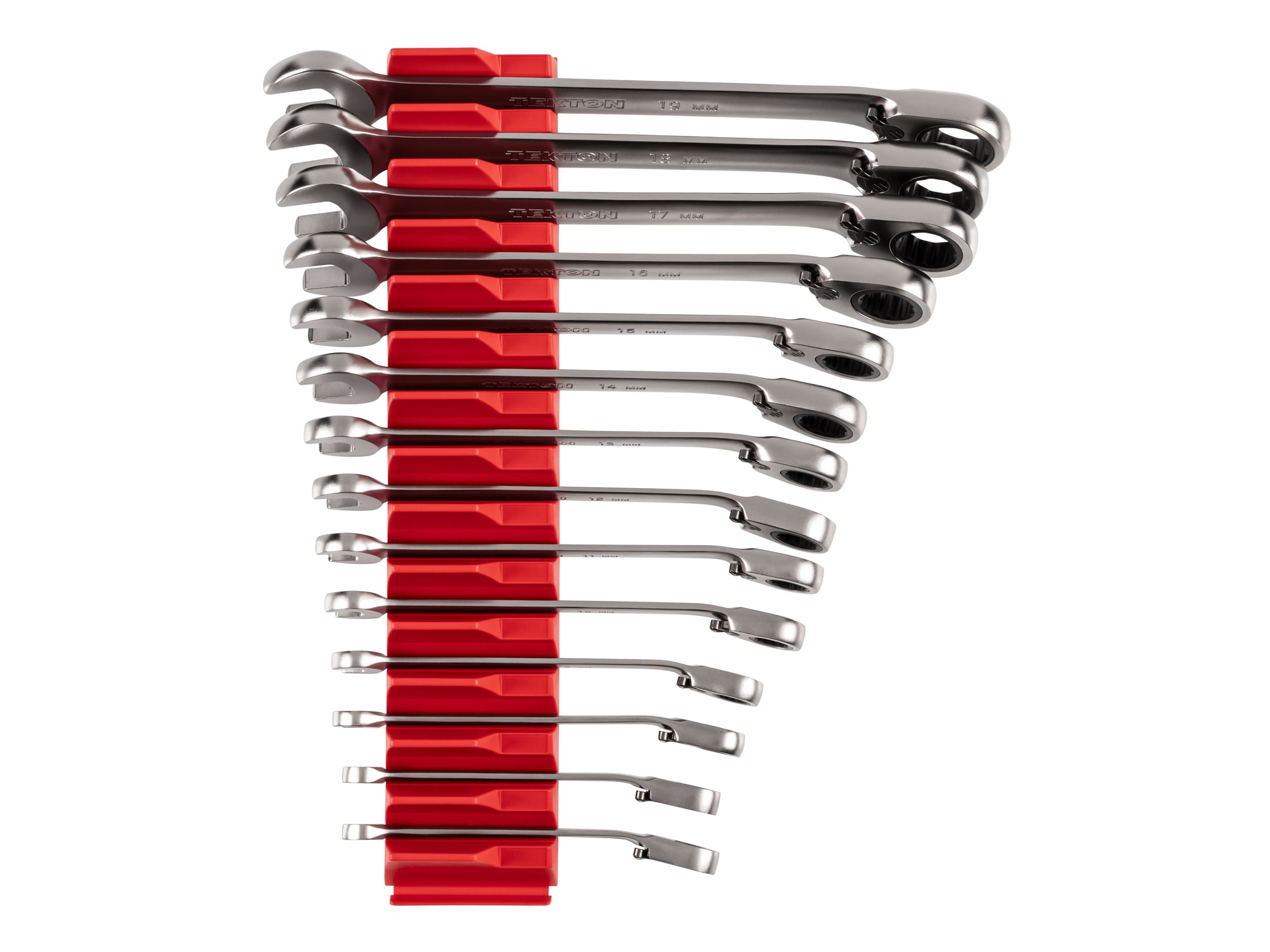 TEKTON Reversible 12 Point Ratcheting Combination Wrench Set with
