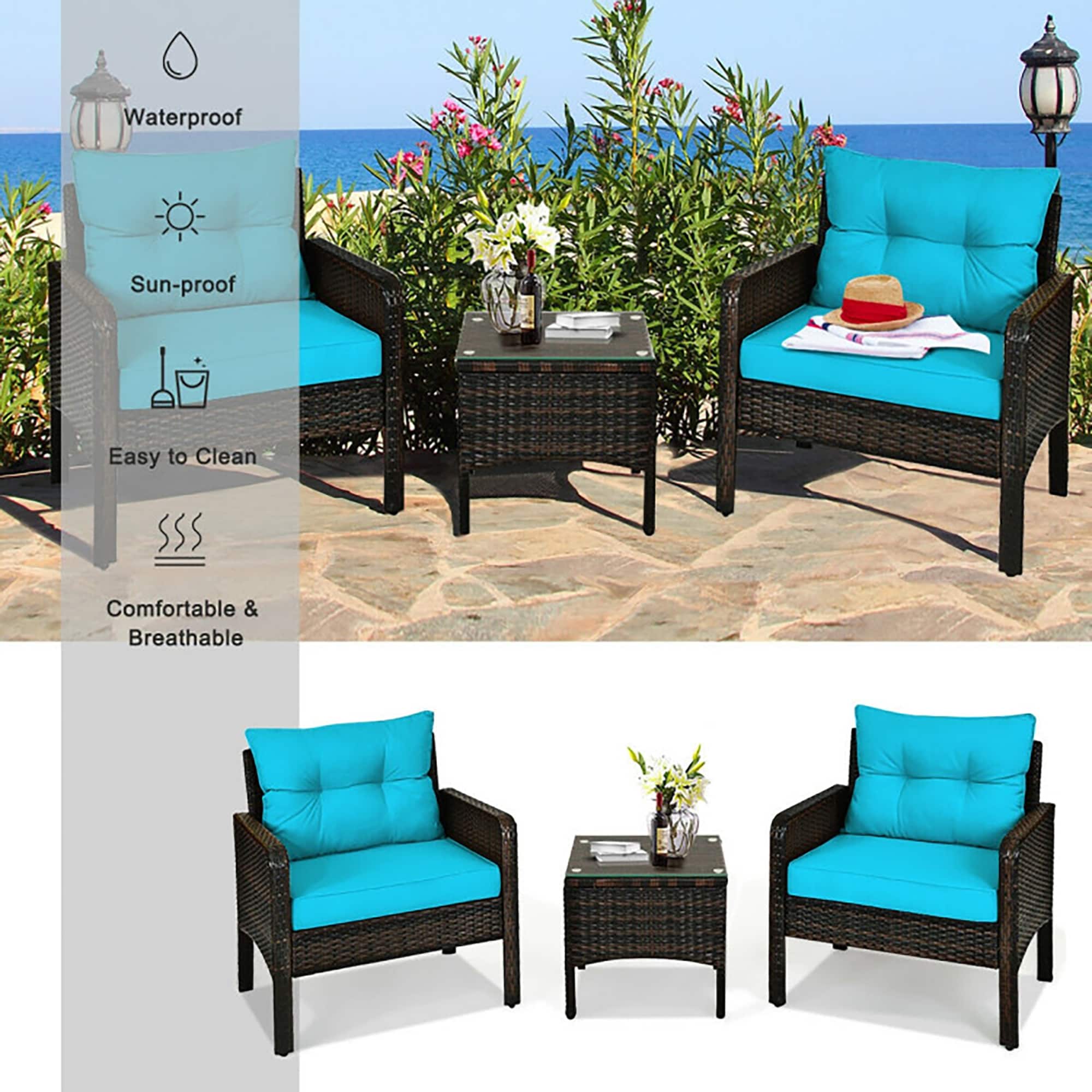 CASAINC CEW-HZ012BLDB13 Patio-Conversation-Sets - View #3