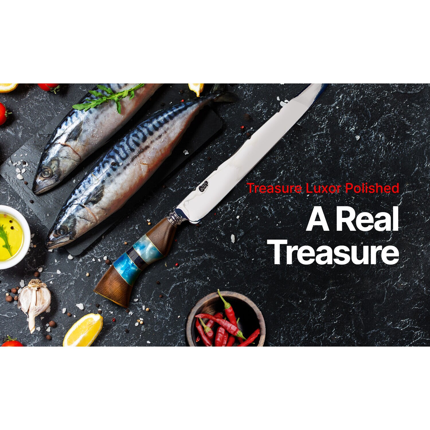 Brazilian Flame KF-REF031-10-BLUE cutlery - View #3