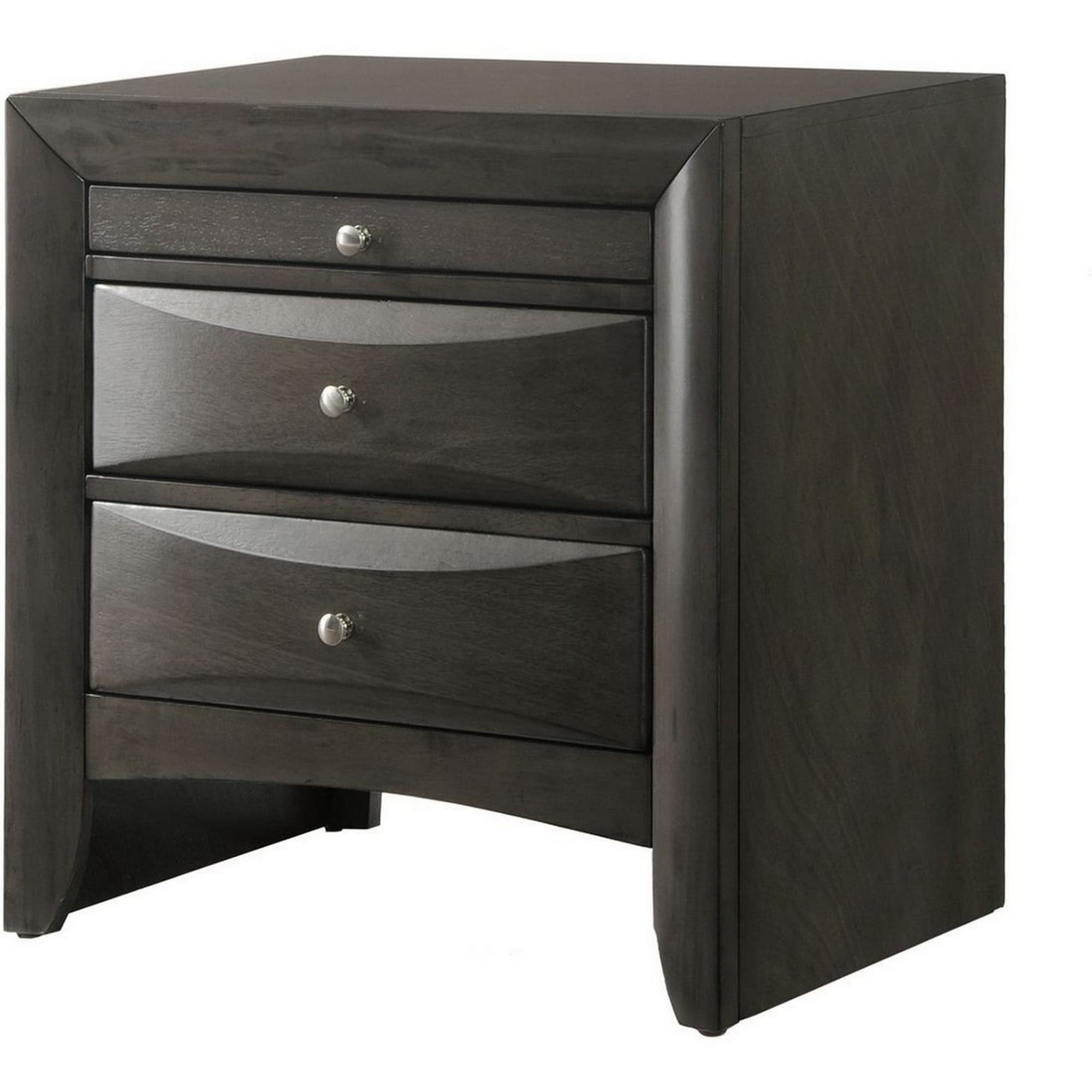 Benzara BM215466 Brown Nightstand