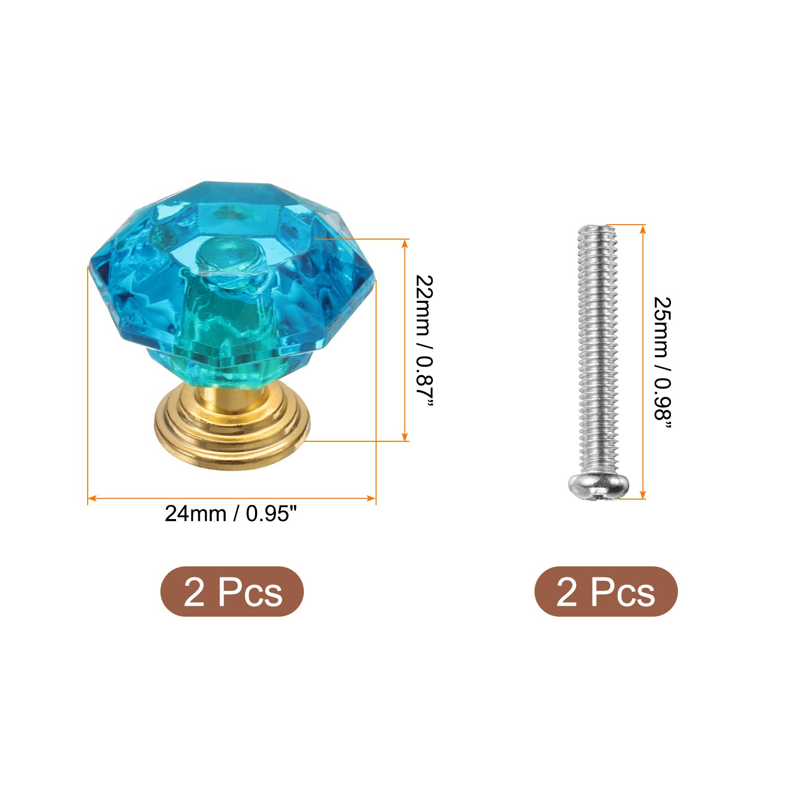 Unique Bargains S25093002UX0930 Cabinet-Knobs - View #2