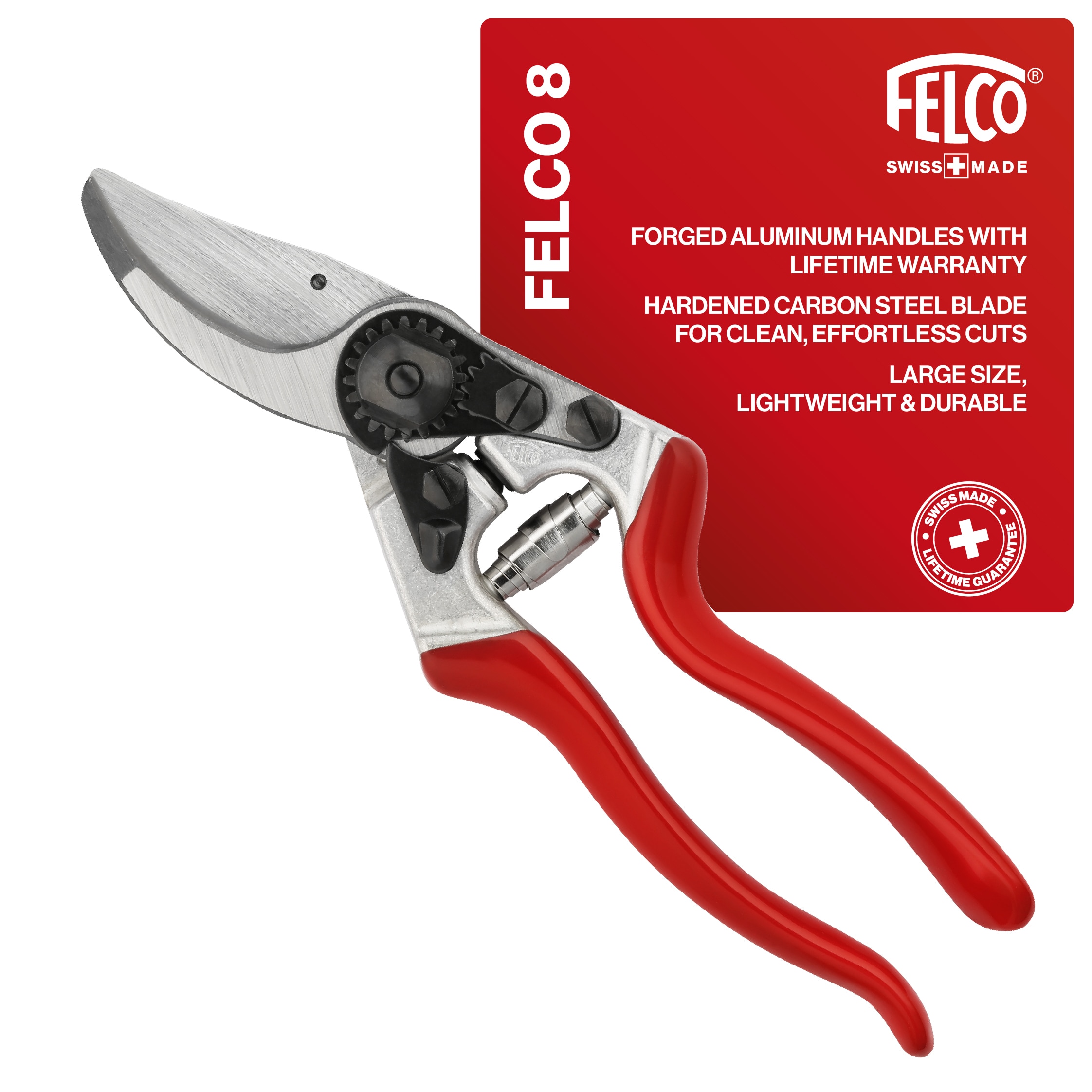 Felco F8 F8 Large Right Hand Carbon steel Bypass Hand Pruner with Standard handle