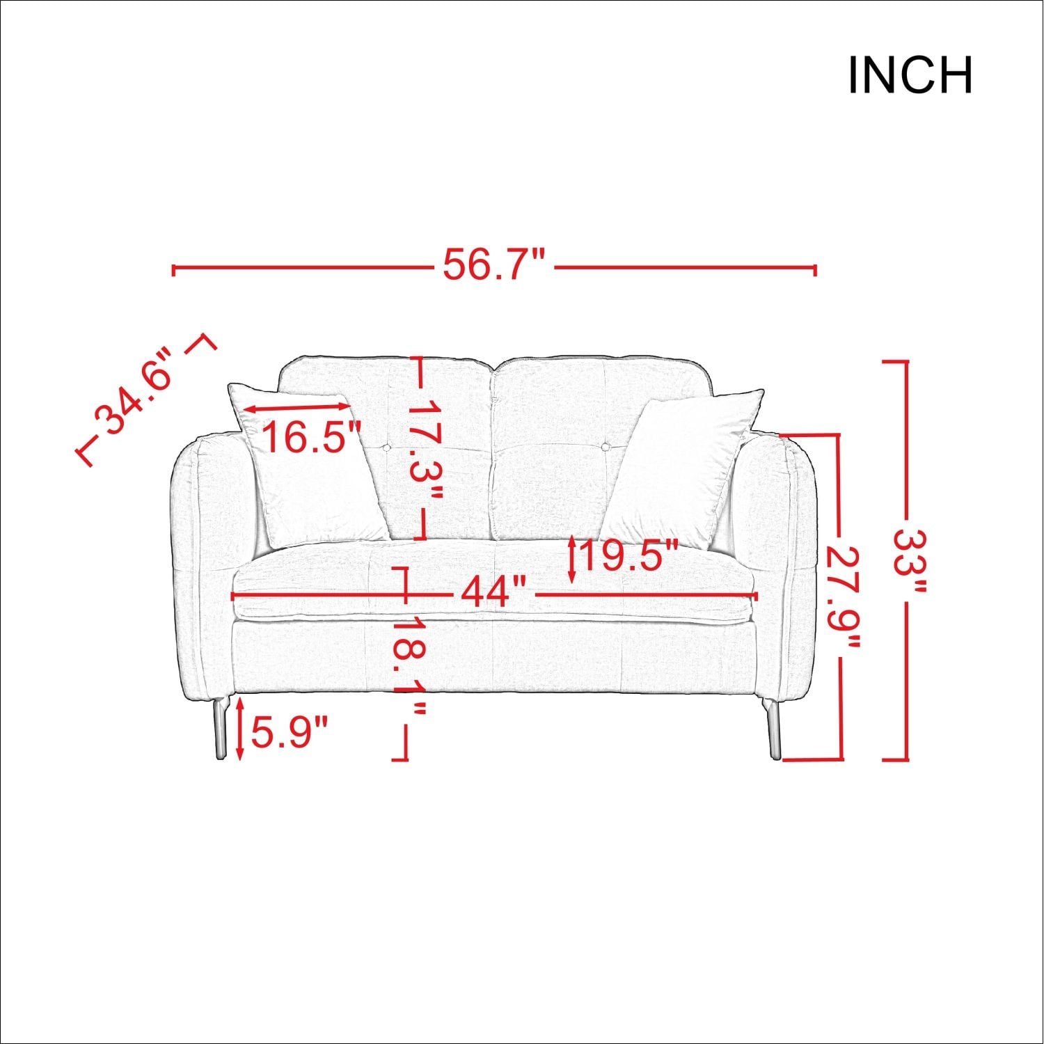 JASMODER W223S01511 Sofas-Loveseats - View #5