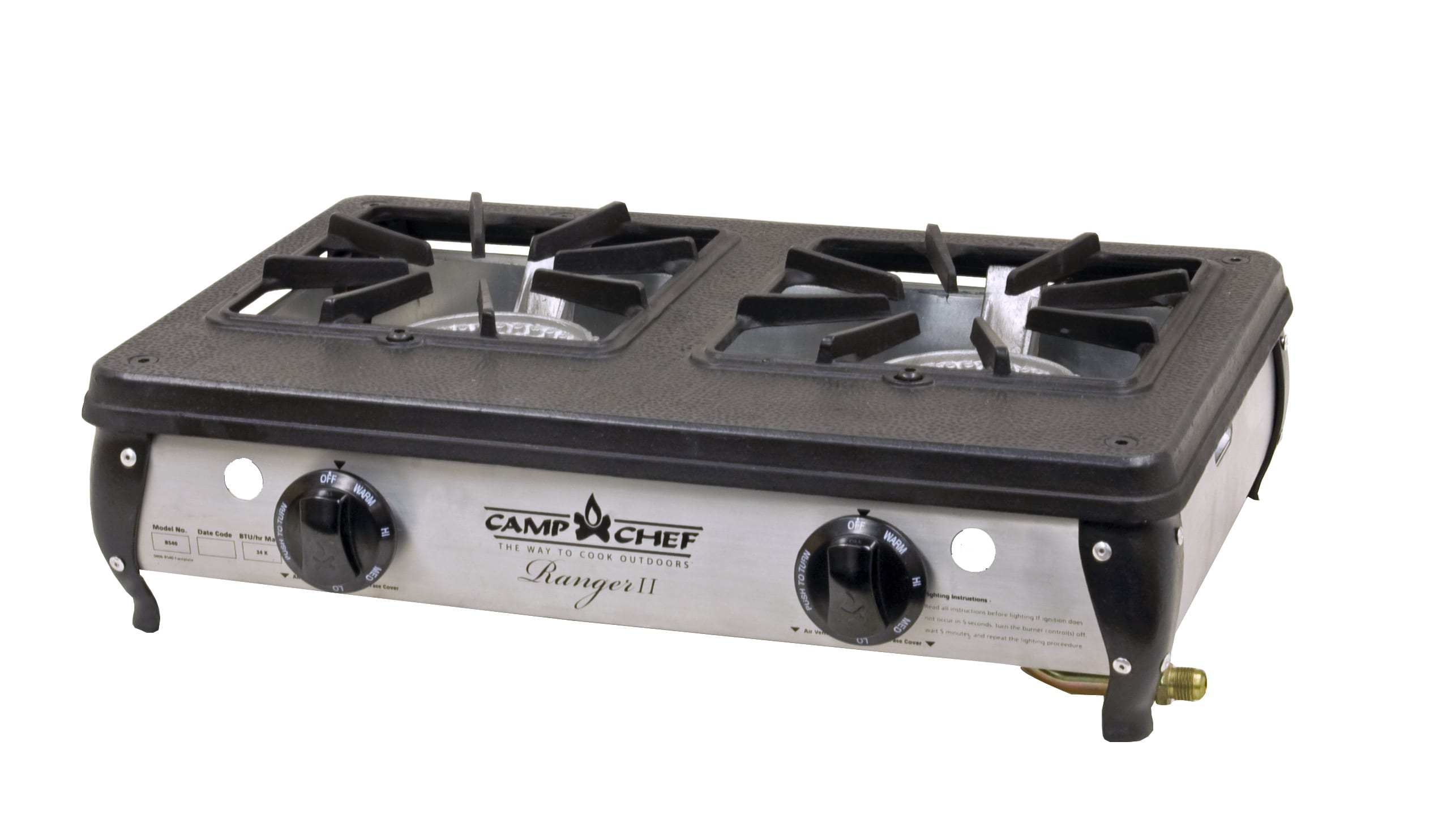 Camp Chef Ranger II 2-Burners Propane Push and Turn Steel Outdoor Burner in  the Outdoor Burners & Stoves department at