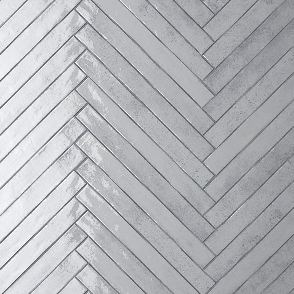 Tilefy Trace 2x18 Light Grey Tile