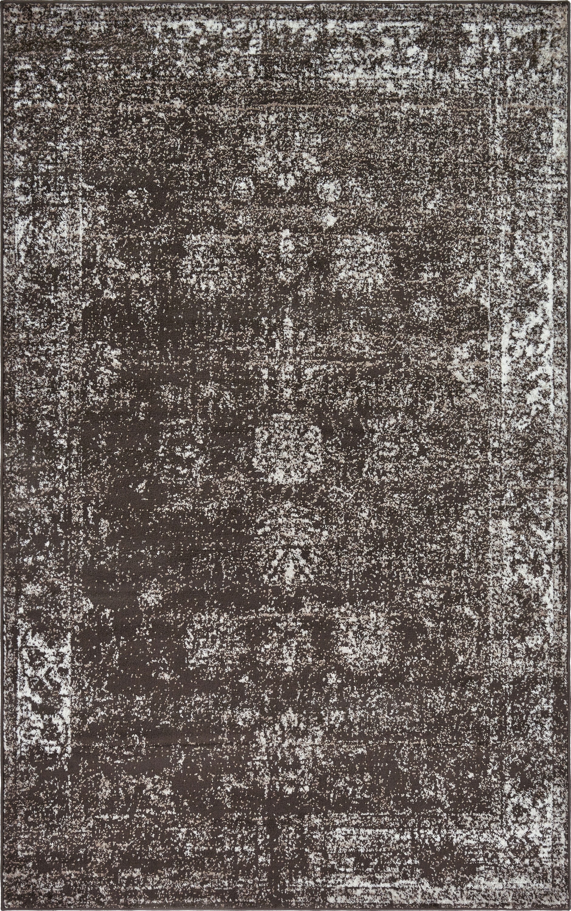 Casino Sofia Brown Rectangular Indoor Easy-Care Rug 5'3" x 8'