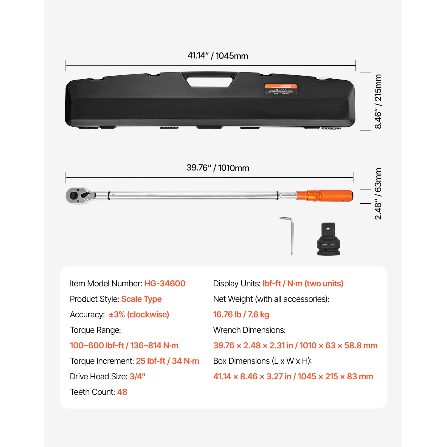 VEVOR SCDJSNLBS10008126V0 Torque-Wrenches - View #7