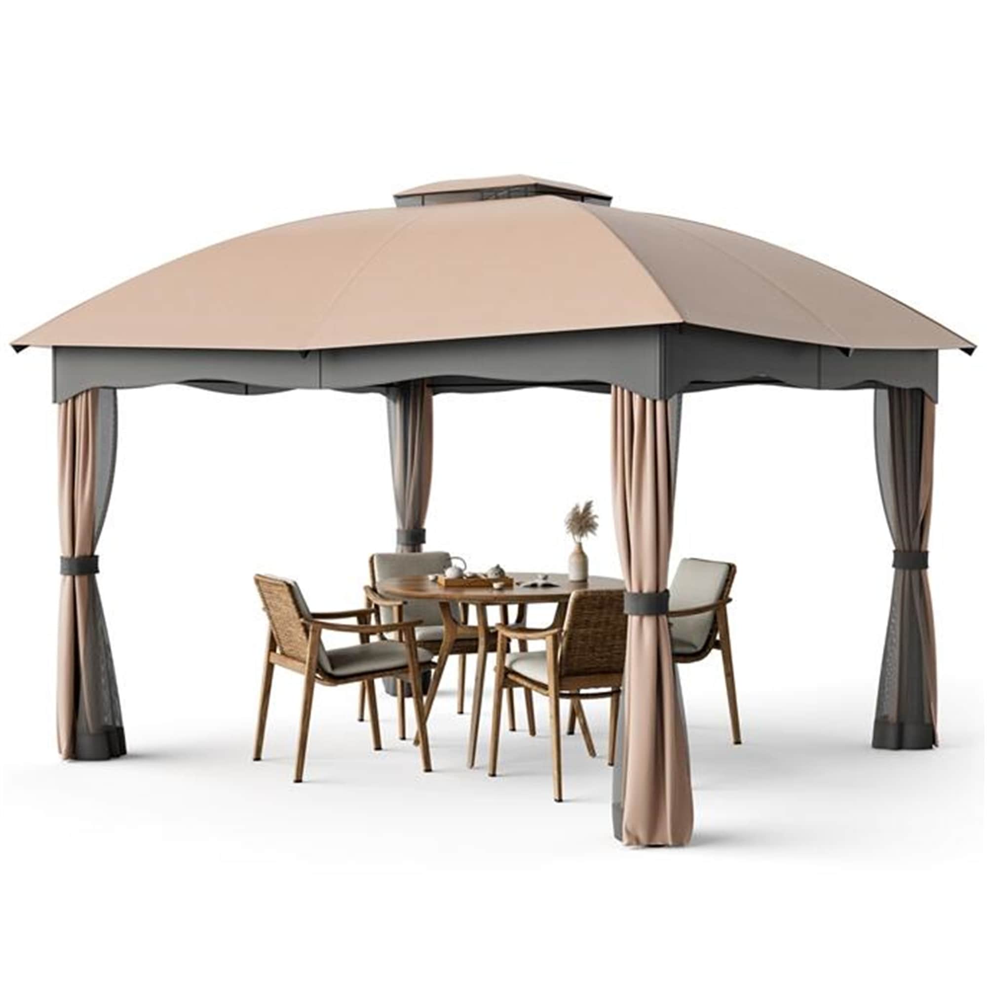 BABOOM BOM-0384GR-CO Wood-Resin-Gazebos - View #11