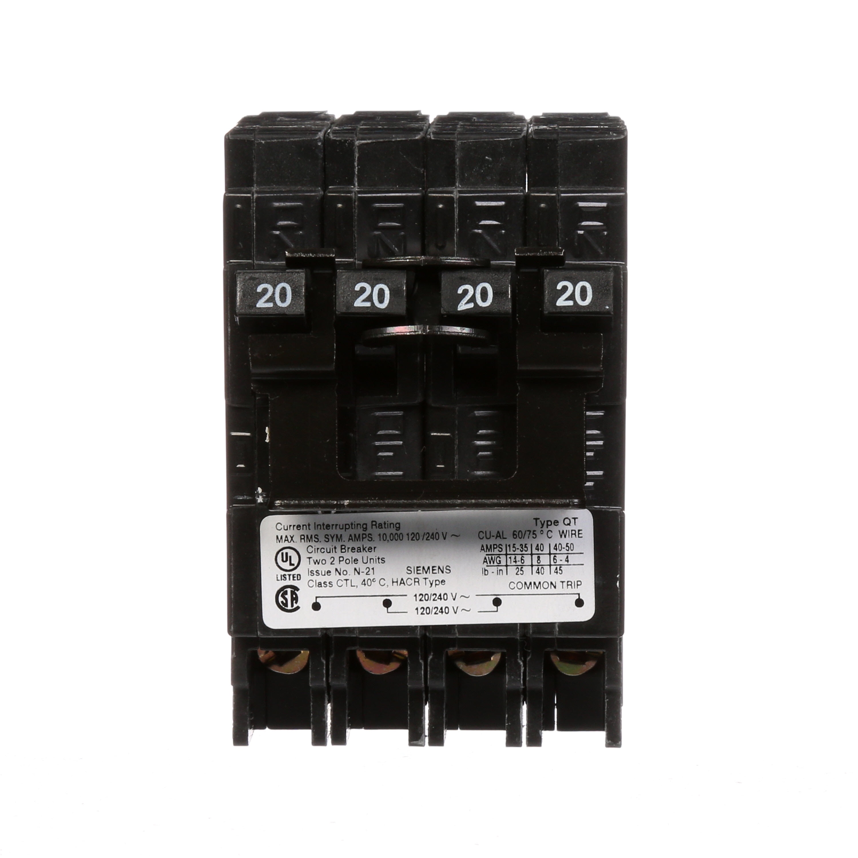 Siemens Q22020CT2 Circuit-Breakers - View #2