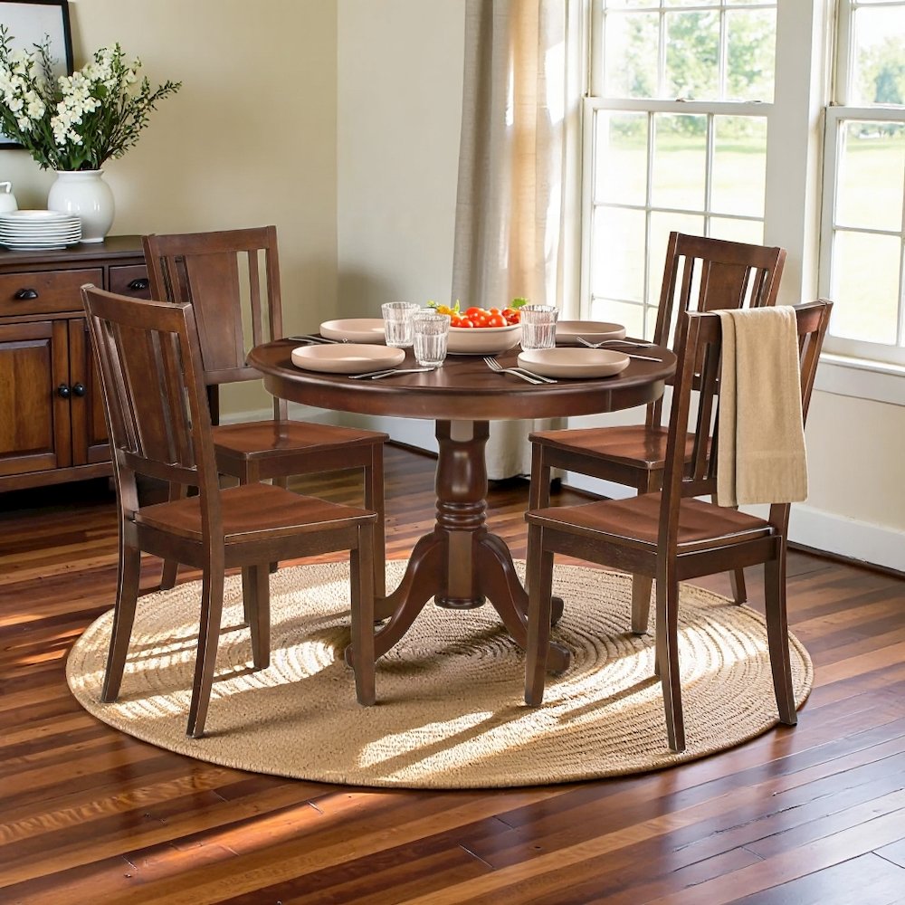 FurniFact HLDU5-MAH-WWHT1 Dining-Sets - View #7