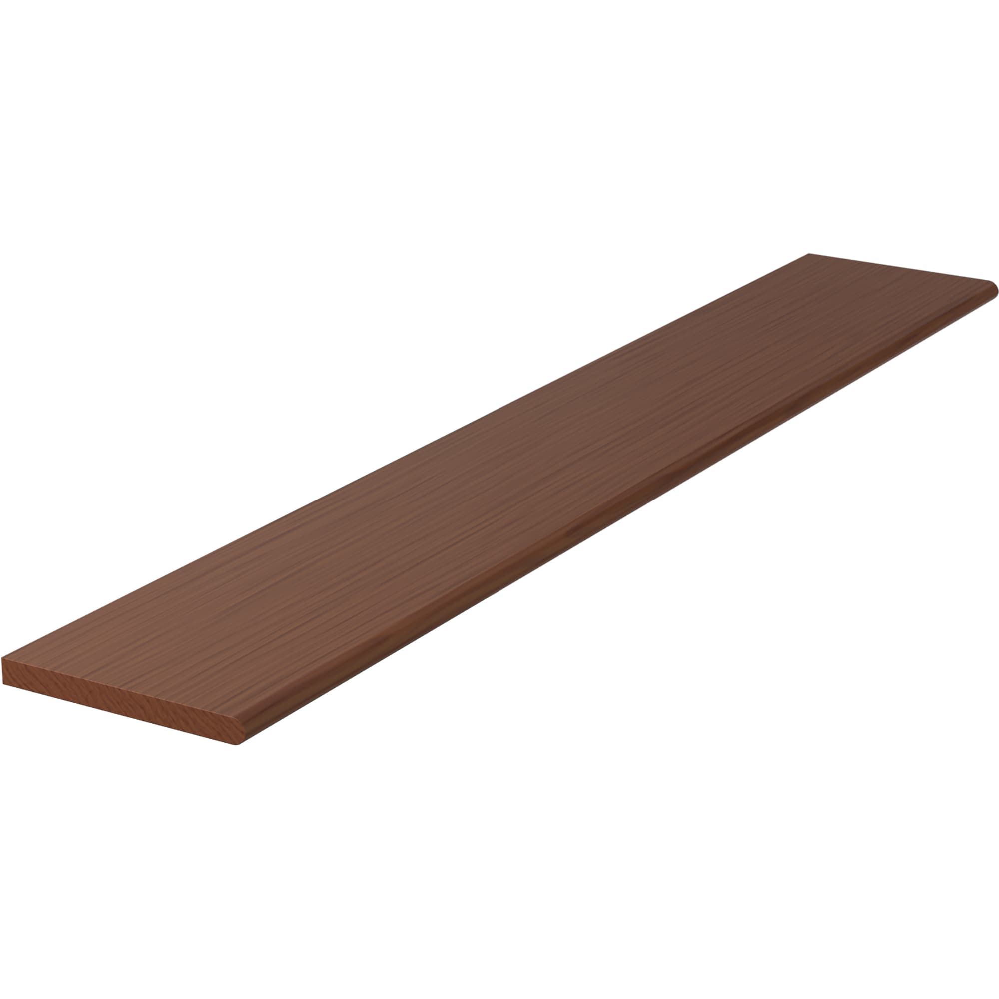 L.J. Smith Stair Systems 807010X60-C 60-in x 10.5-in x 1-in Brown Cherry No return Bullnose Stair Tread