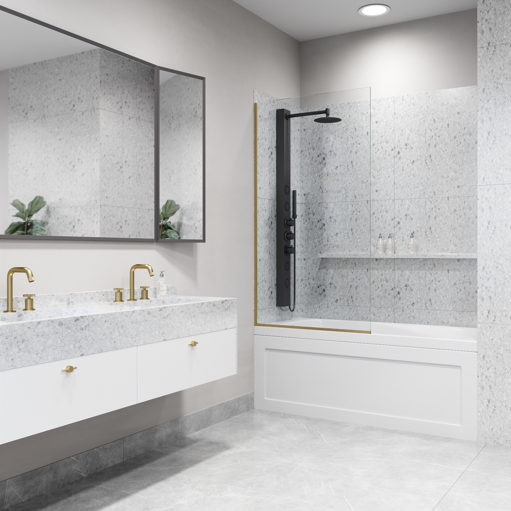 VIGO VG6075MGCL3462 Bathtub-Doors - View #6