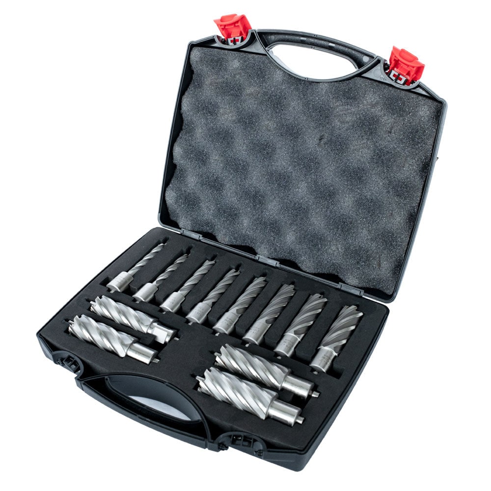 Evolution  12pc 2 in. Depth Annular HSS Mag Drill Cutter Set 7/16 To 1-1/8 in. With 3/4 in. Weldon Shank